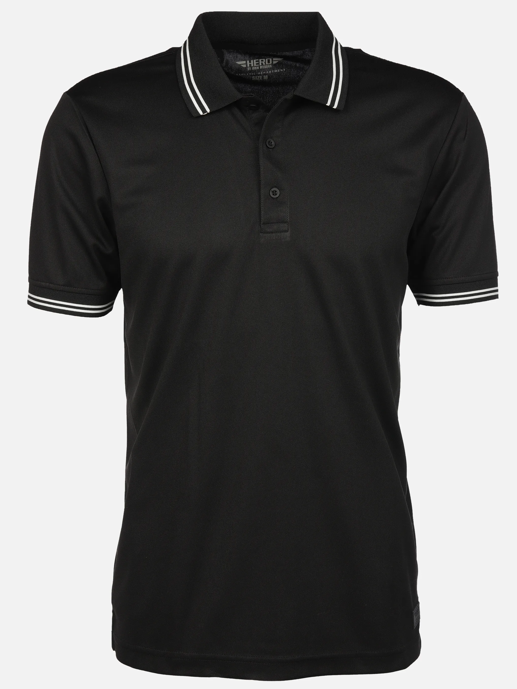 HERO by John Medoox 74101160006999 He. Poloshirts, Schwarz 911370 6999 1