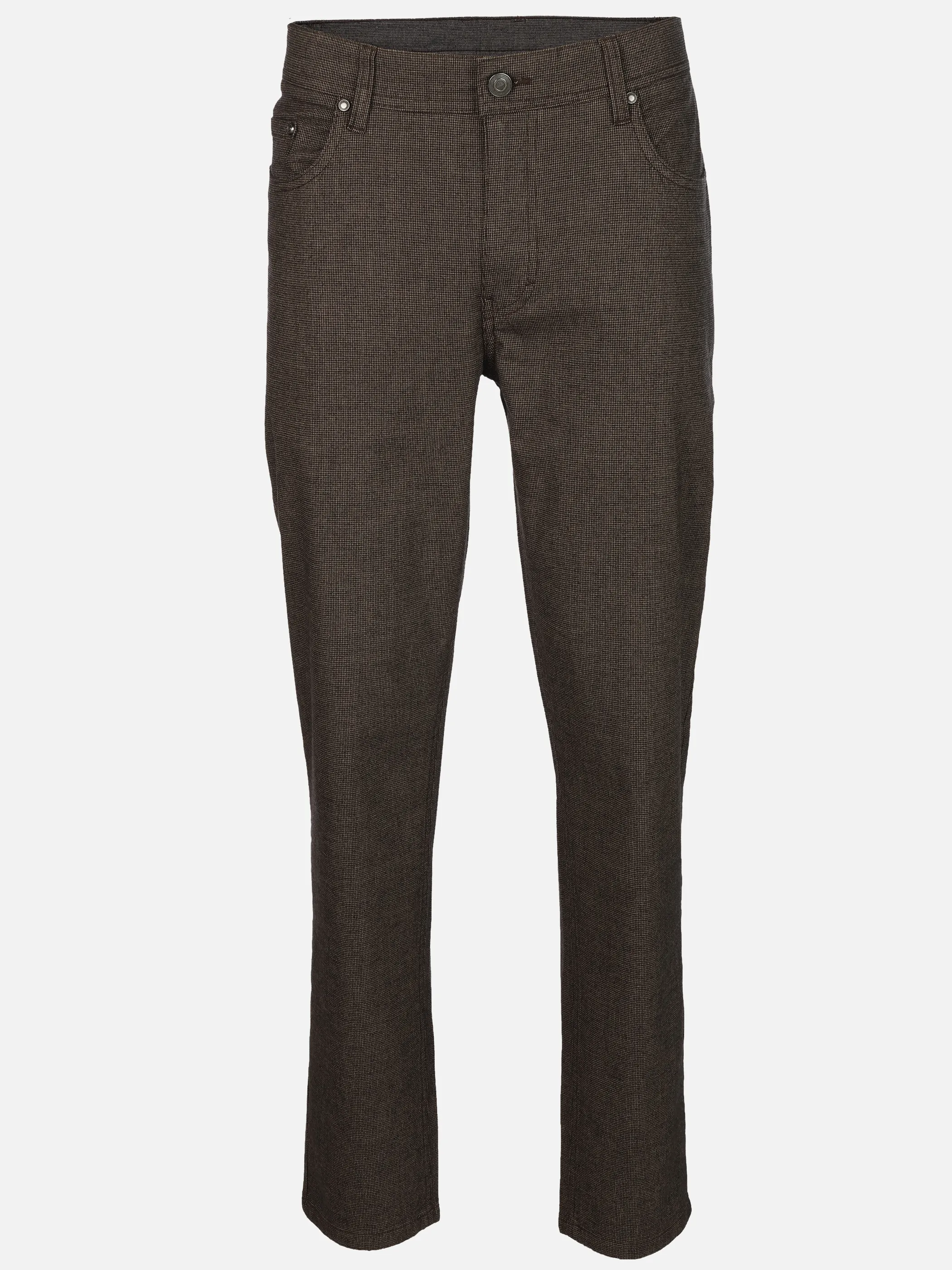 Jim Spencer He. 5-Pocket Hose Wolloptik Braun 930247 BROWN MEL 1