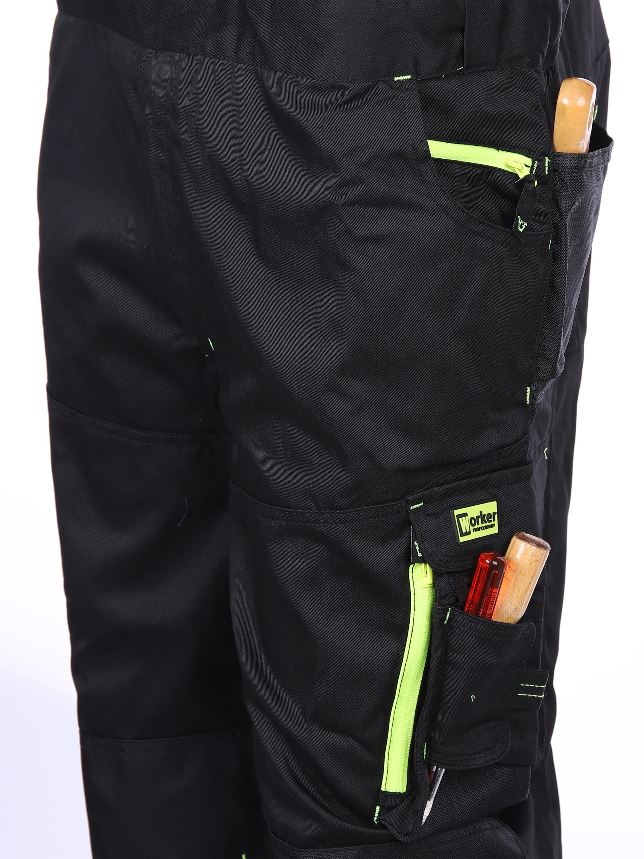 Worker He. Berufslatzhose Neon Schwarz 830234 BLACK/YELL 3 Worker He. Berufslatzhose Neon Schwarz 830234 BLACK/YELL 3