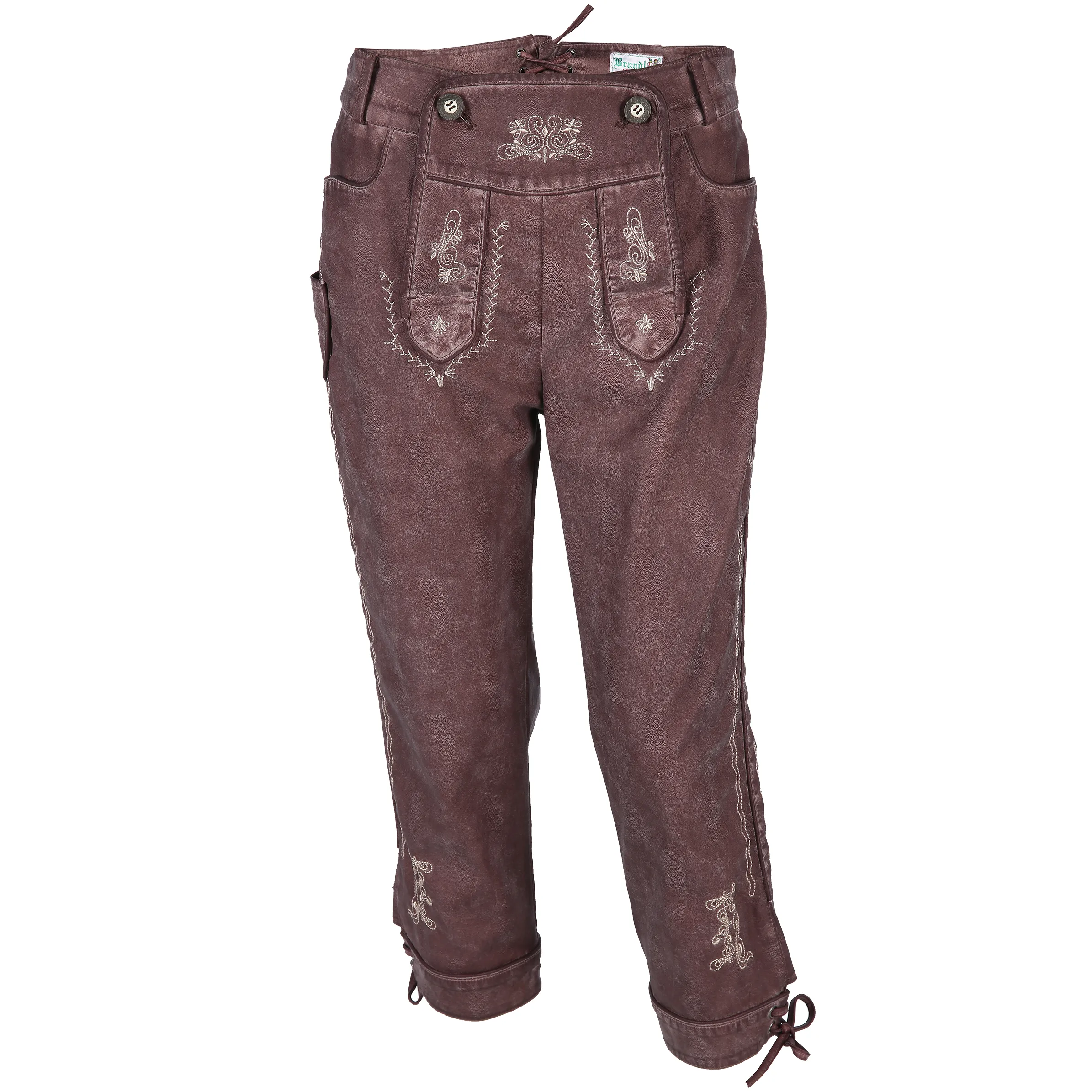 Brandl Tracht Da-PU-Kniebundhose Rot 793914 BORDEAUX 1