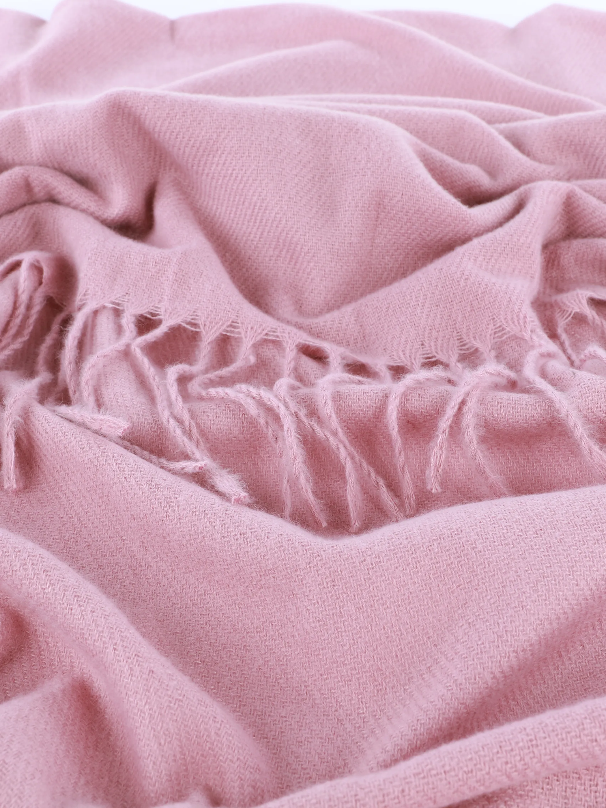 Sure Da-Schal m. Fransen Rosa 915101 ROSA 2