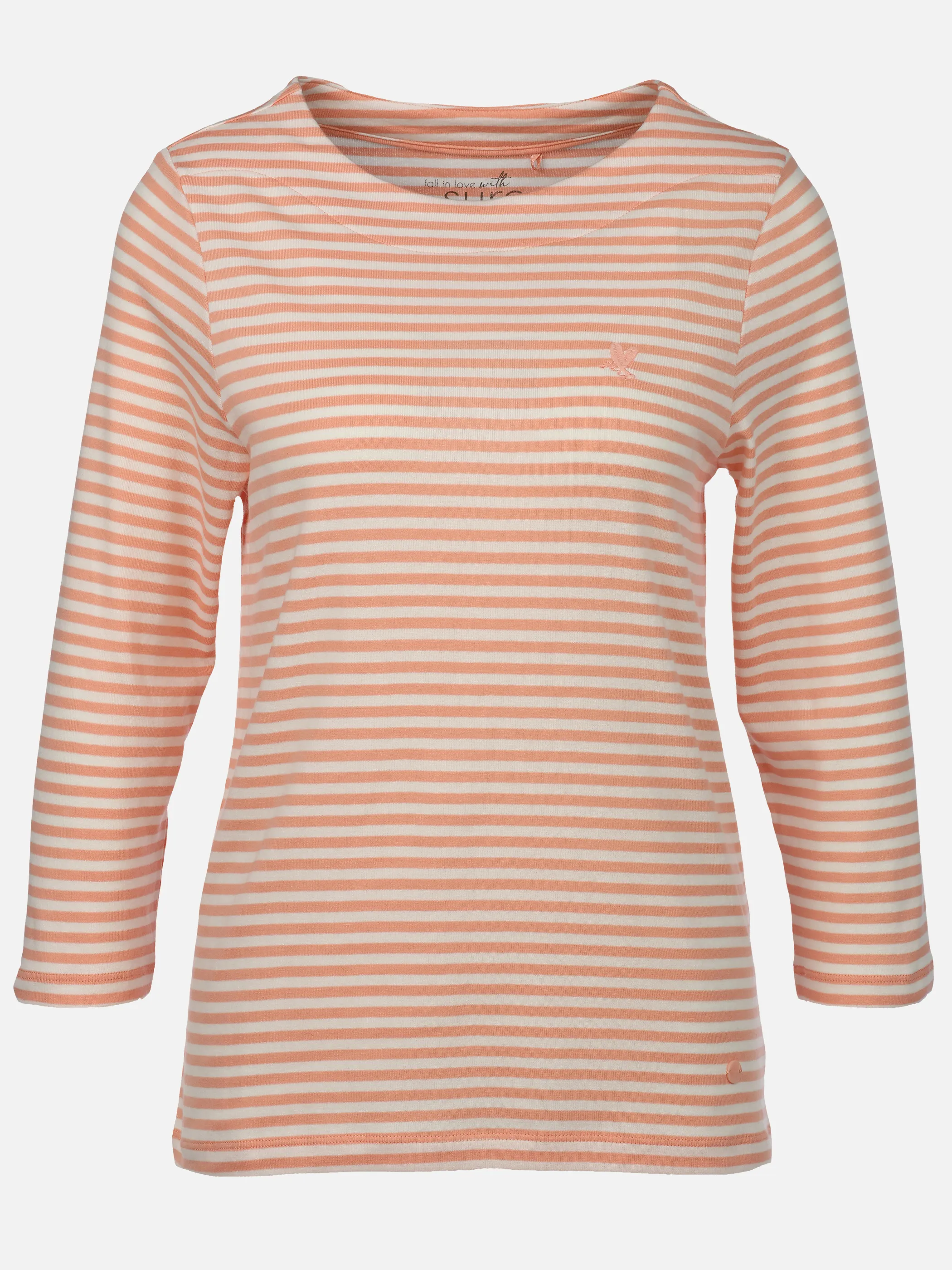 Sure Da-Streifen-Shirt 3/4 Arm Orange 920700 PEACH 1