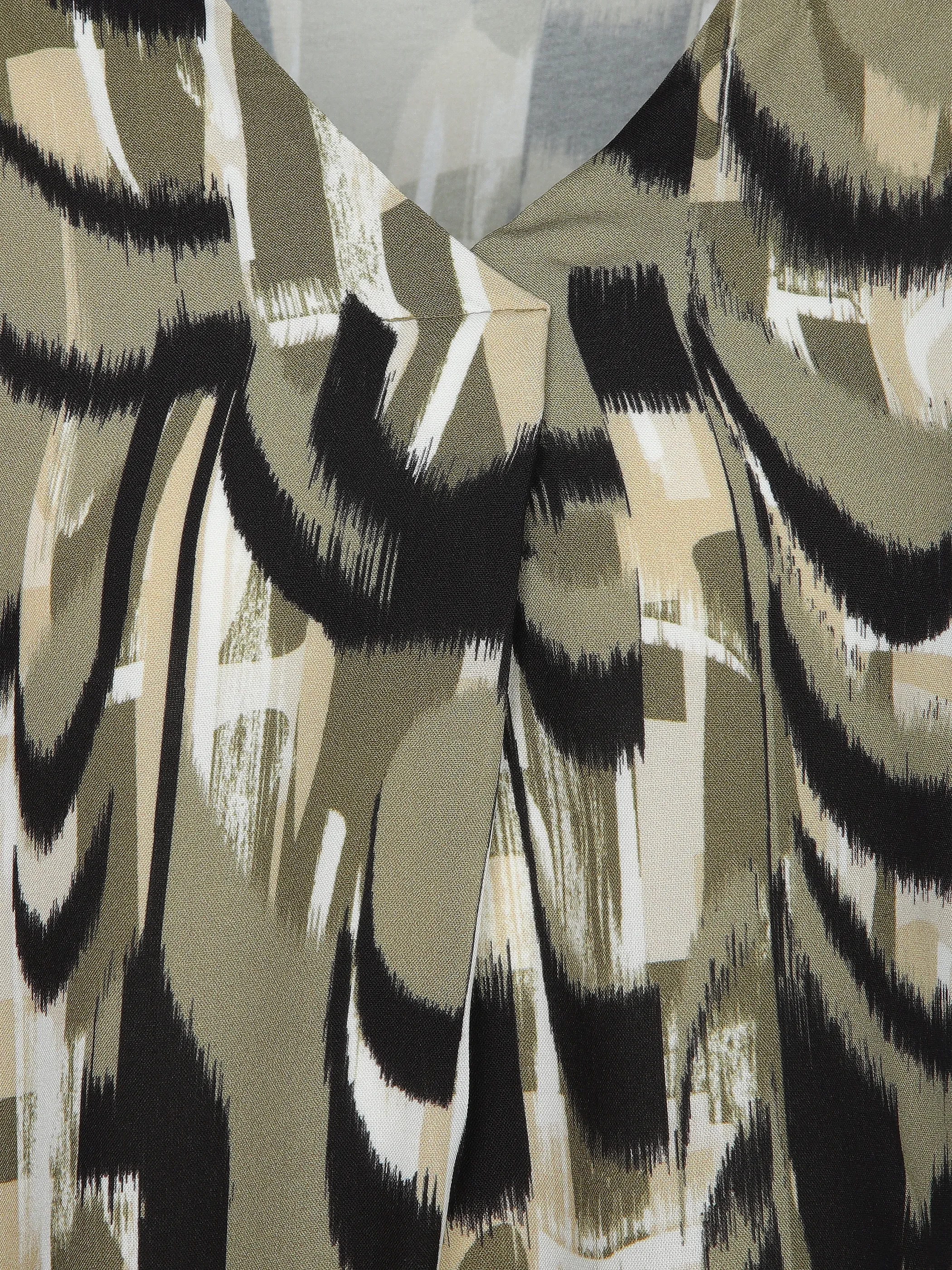 Lisa Tossa Da-Alloverprint-Top Oliv 910483 TREK 3