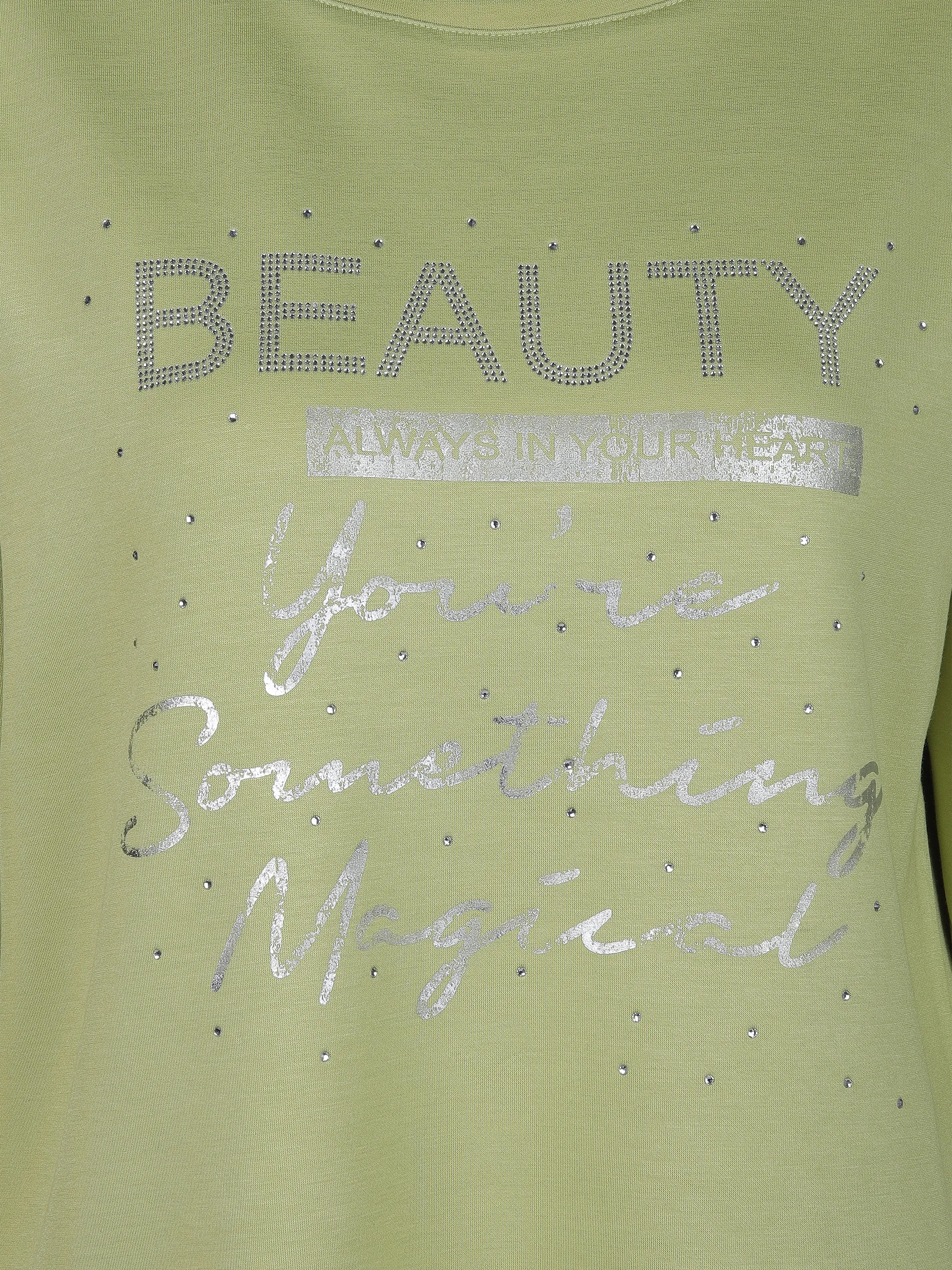 Lisa Tossa Da-Sweatshirt m. Gummiprint Grün 906619 GRÜN 3