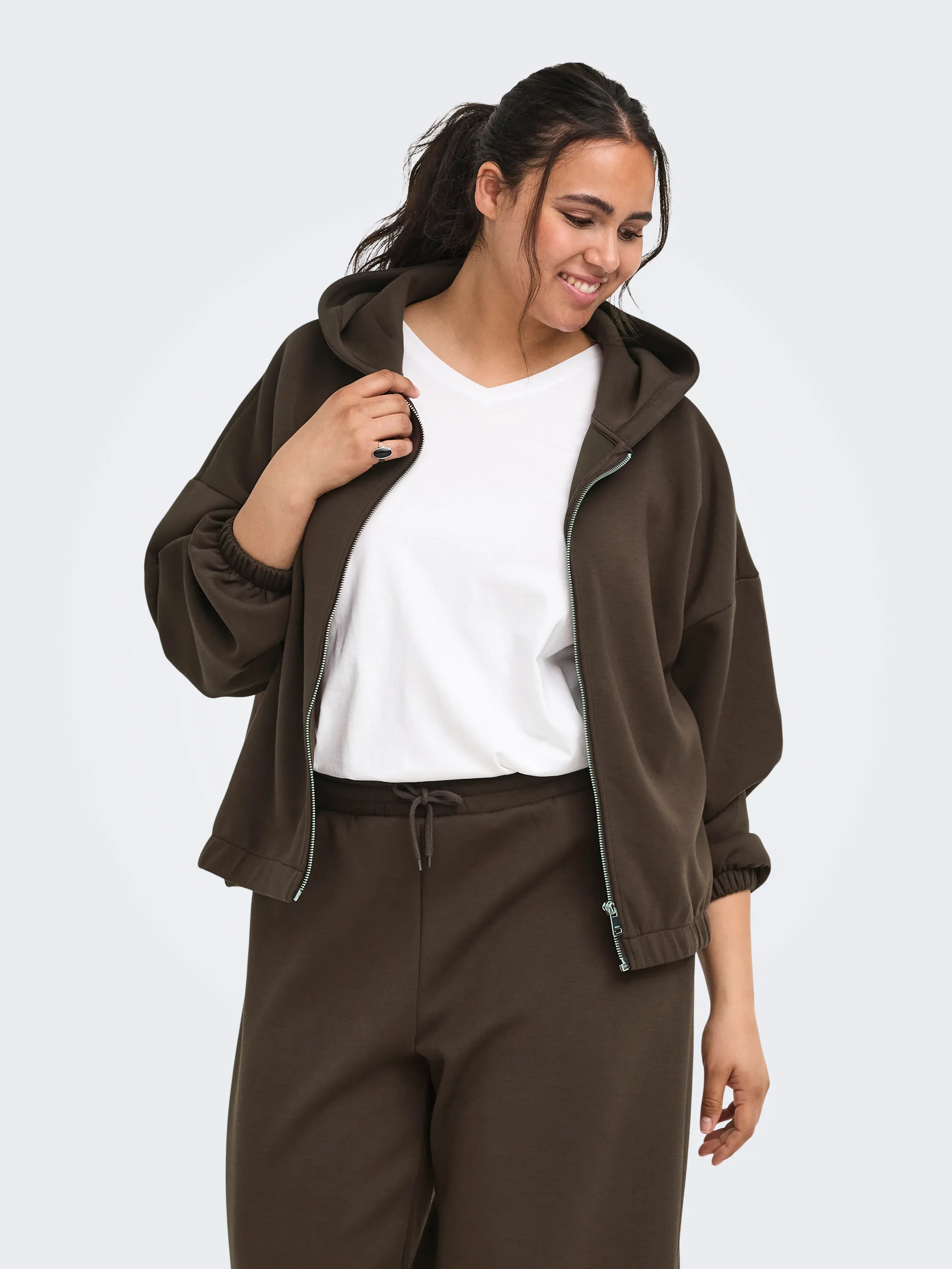 Only Carmakoma 15365085 CARSCARLETT LS ELASTI Braun 928766 264056 1