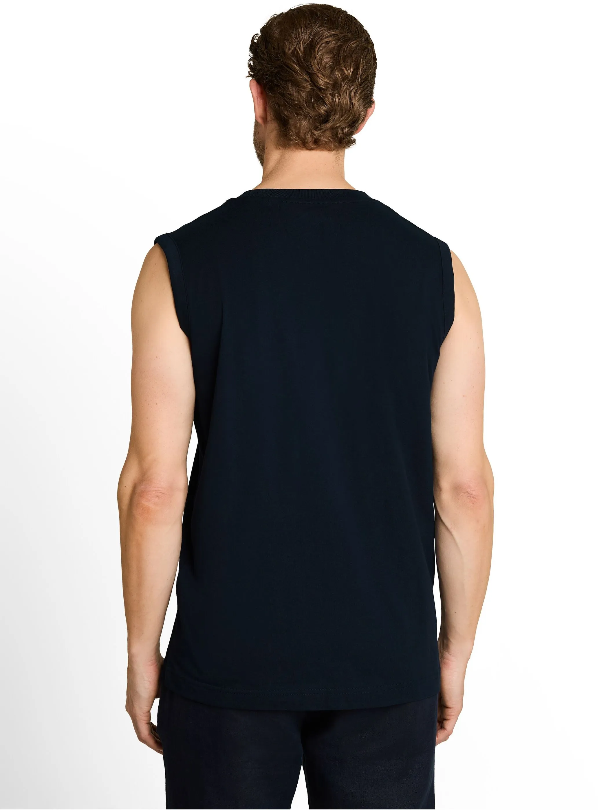 Tom Tailor 1050219 tanktop with embro Blau 926462 10668 2