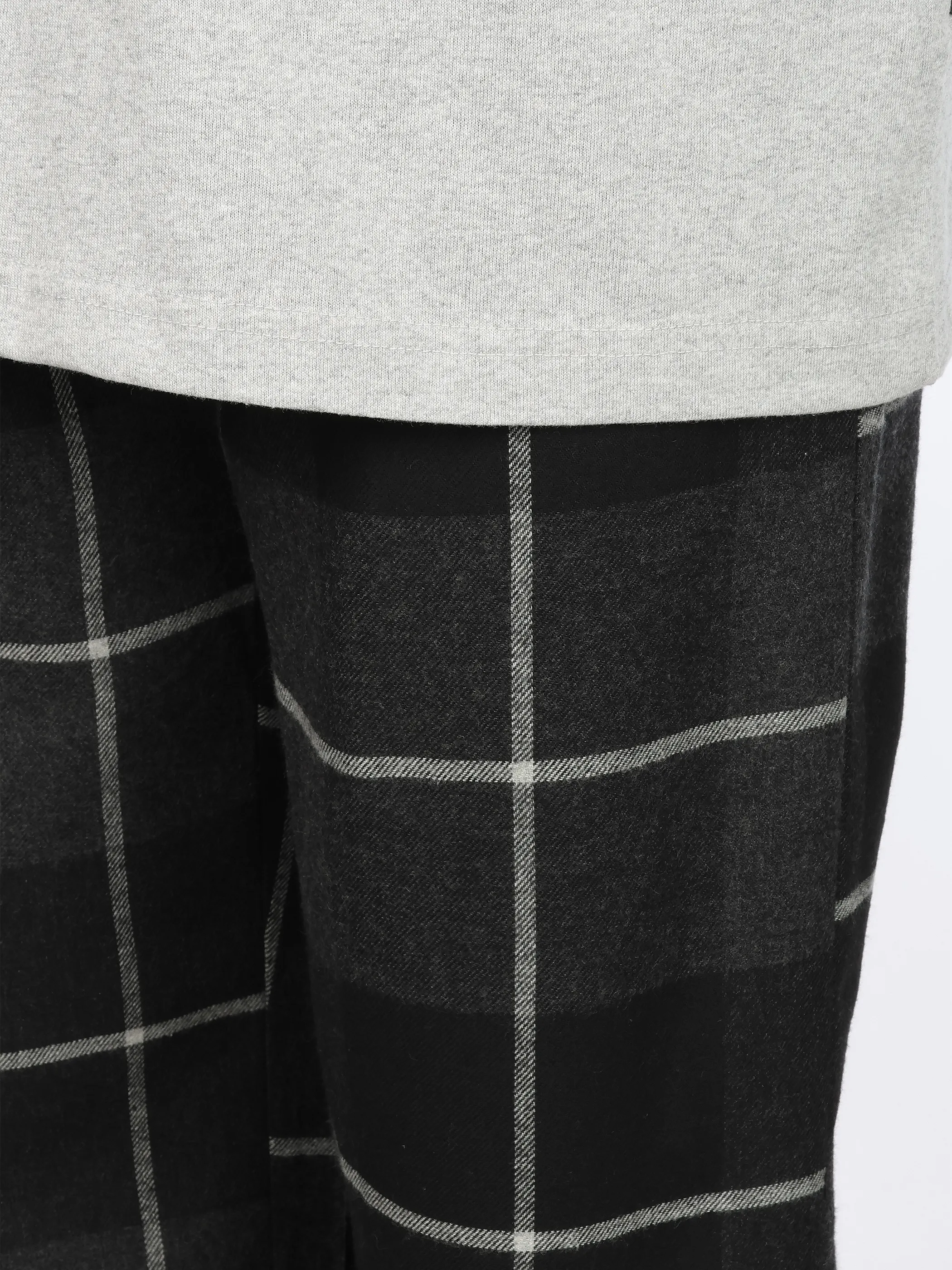 Jim Spencer He. Pyjama mit Flanell Hose Ka Grau 929571 GRAU 3