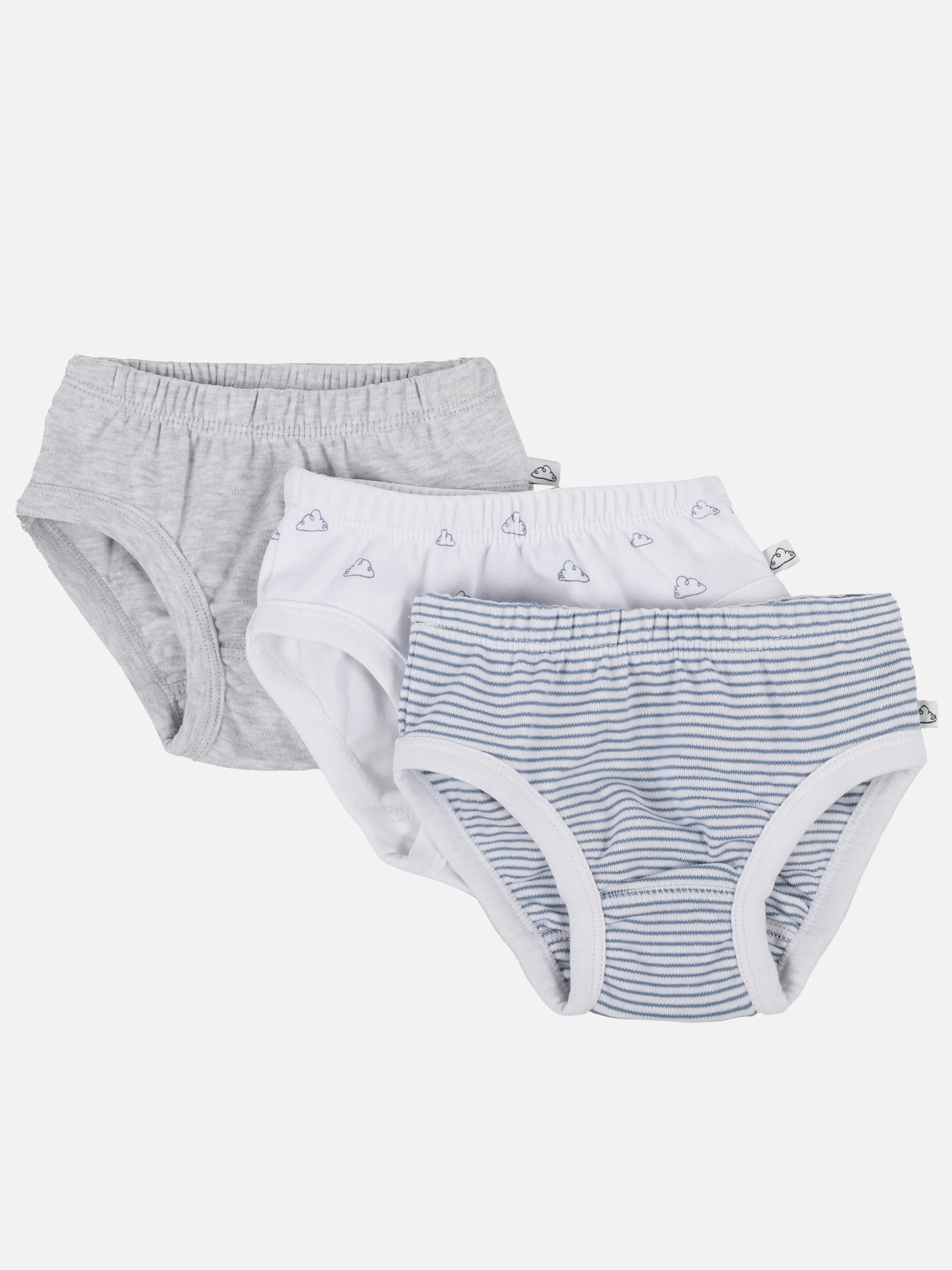 Bubble Gum BJ 3er Pack Unterwäsche in grau/blau/weiß Grau 895159 GRAU 1 Bubble Gum BJ 3er Pack Unterwäsche in grau/blau/weiß Grau 895159 GRAU 1