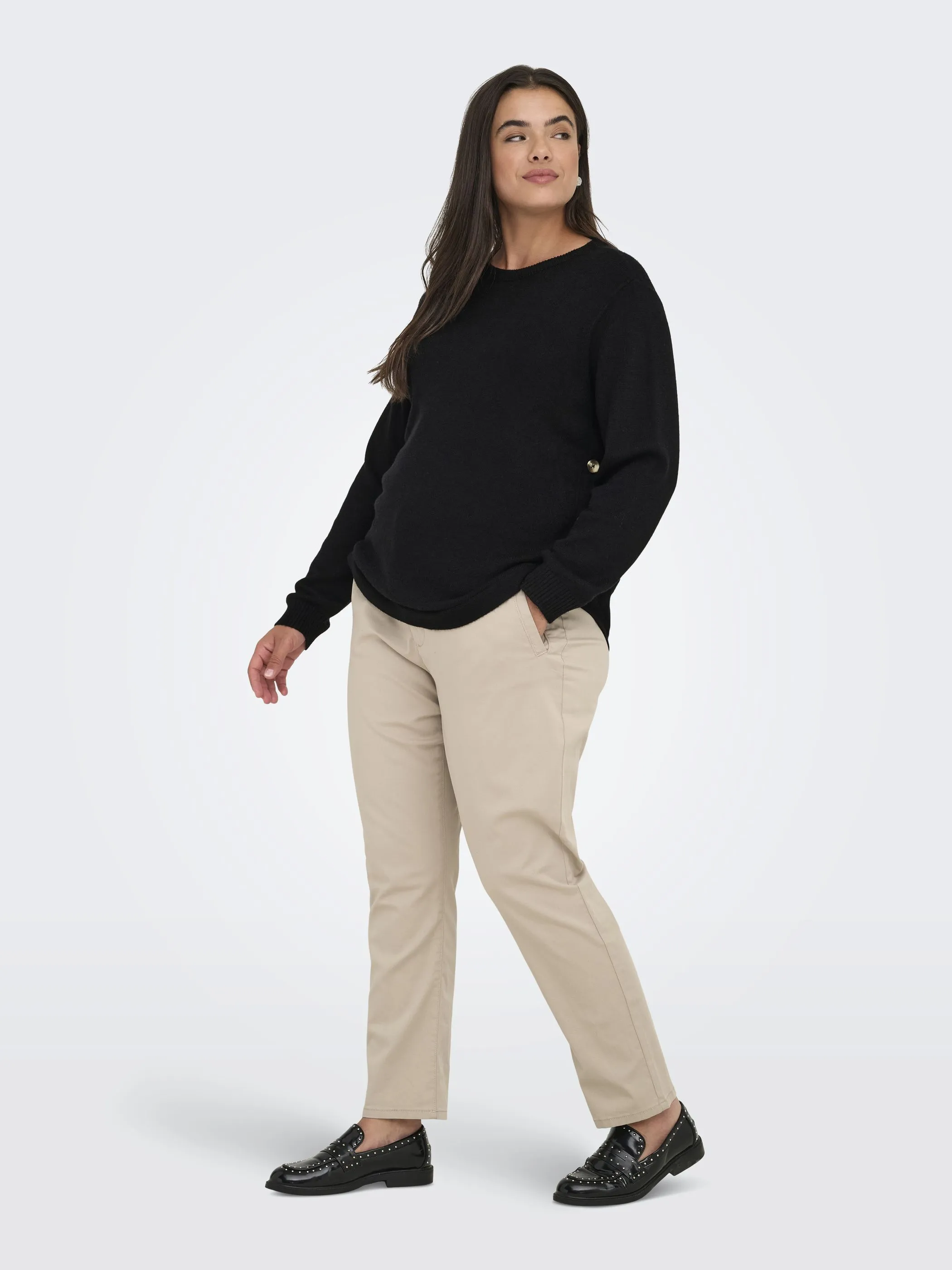 Only Carmakoma 15356043 CARMARGARETHA LS BUTT Schwarz 917561 177911 4