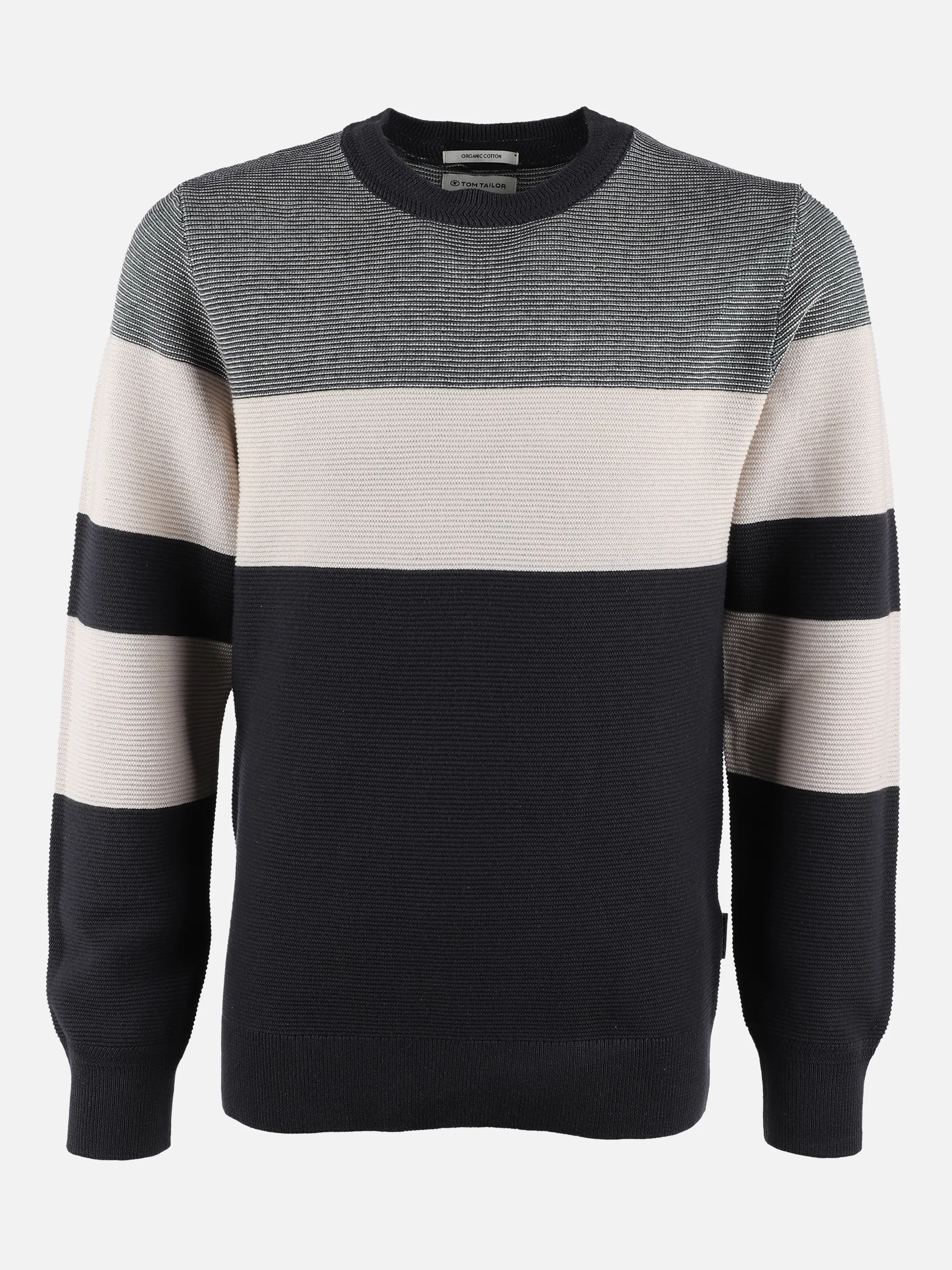 Tom Tailor 1033200 structured knit pullov Grau 869673 29476 1