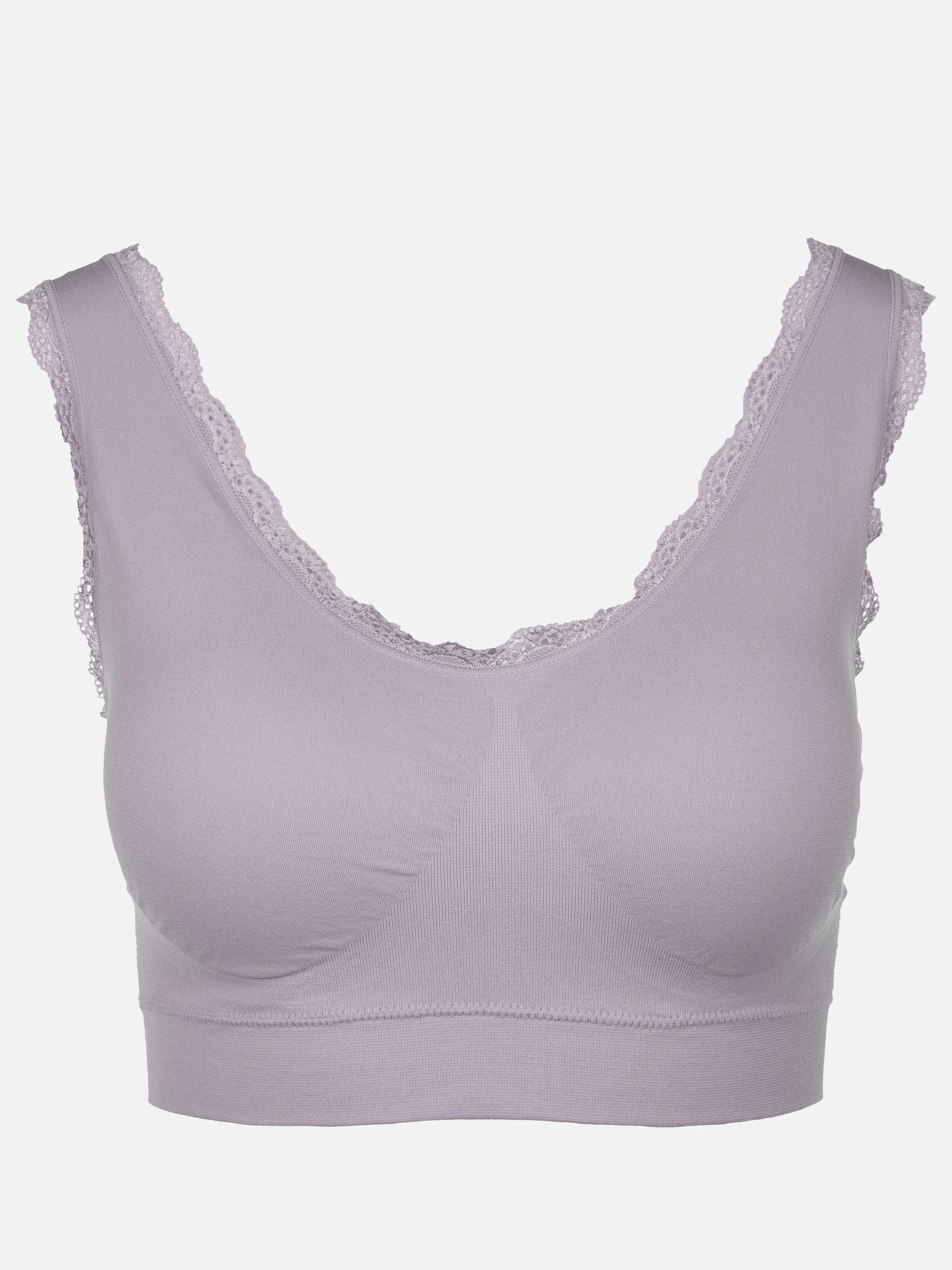 Sure Da. Bustier Seamless mit Spitze Grau 905034 GRAU 1