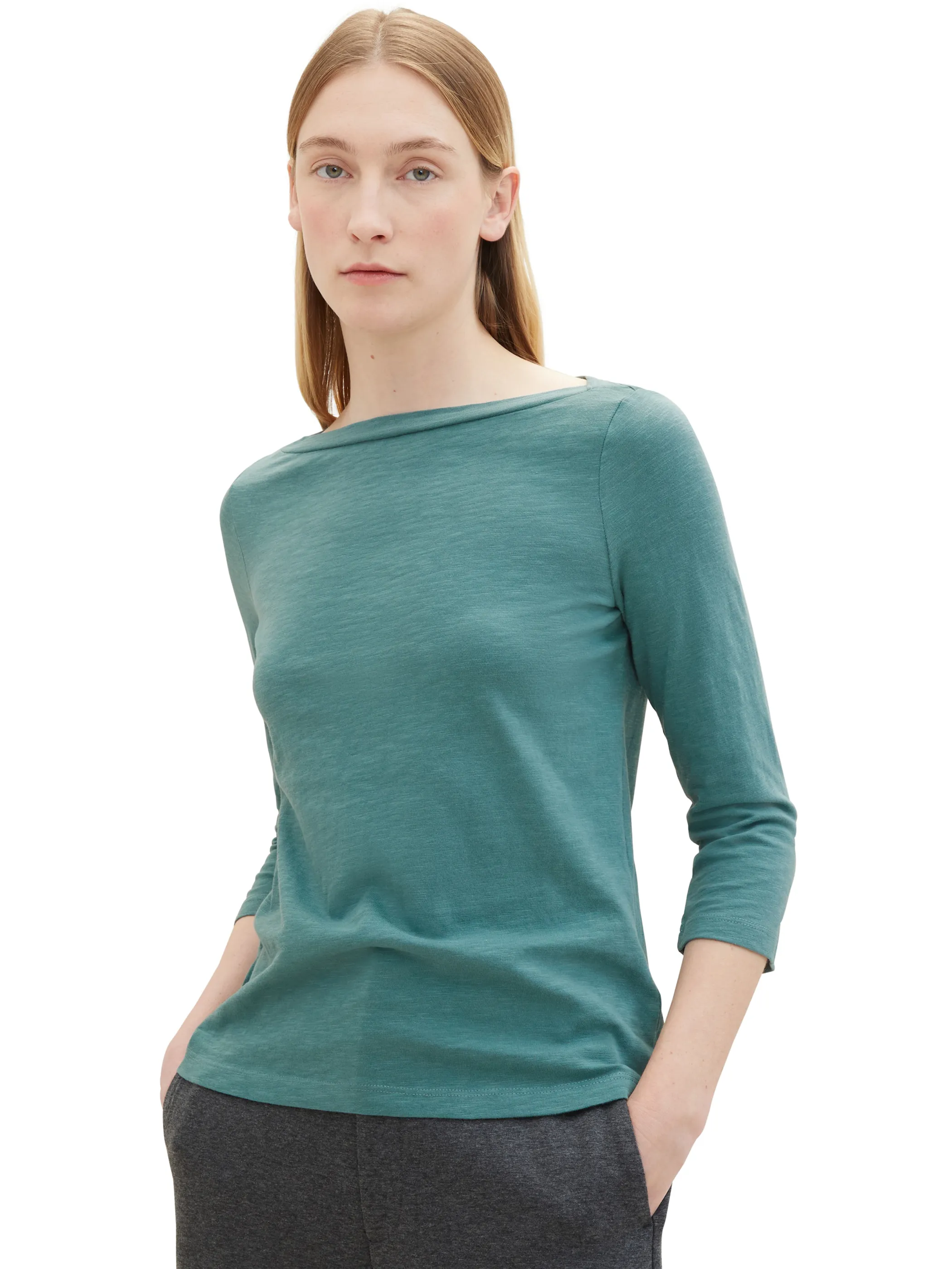 Tom Tailor 1038028 NOS T-Shirt basic slub Grün 883830 10697 4