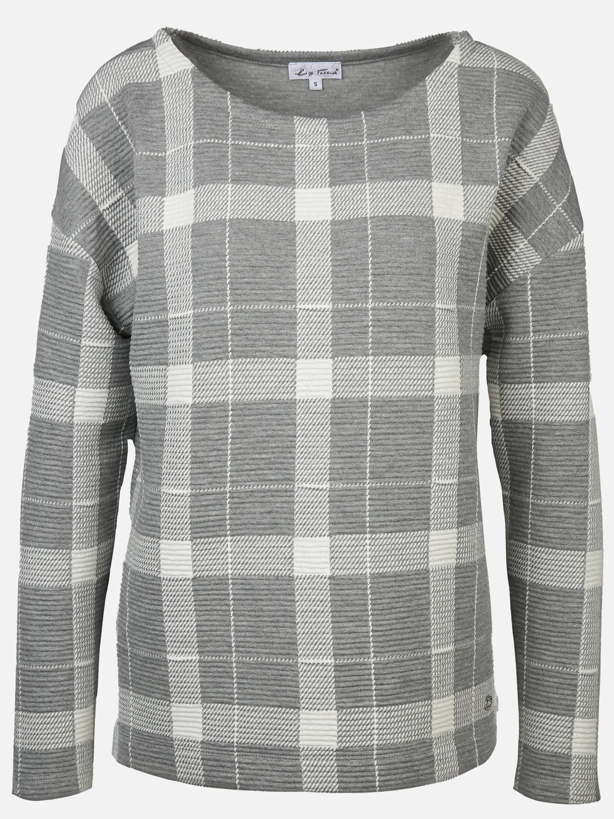 Lisa Tossa Da-Jacquard-Sweatshirt Grau 905553 GREYMEL 1 Lisa Tossa Da-Jacquard-Sweatshirt Grau 905553 GREYMEL 1