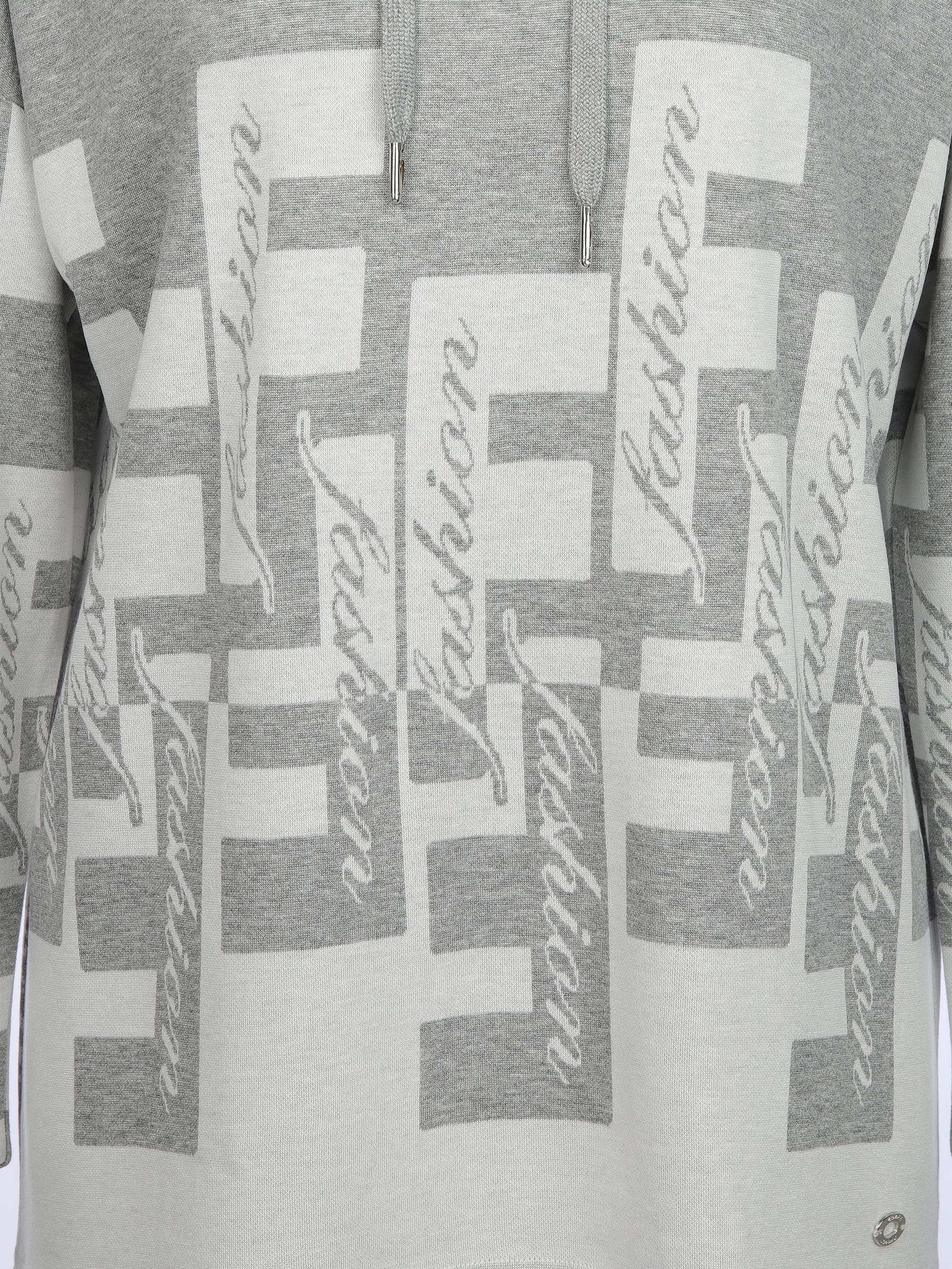 Lisa Tossa Da-Jacquard-Hoodie Weiß 909224 SILBER 3 Lisa Tossa Da-Jacquard-Hoodie Weiß 909224 SILBER 3