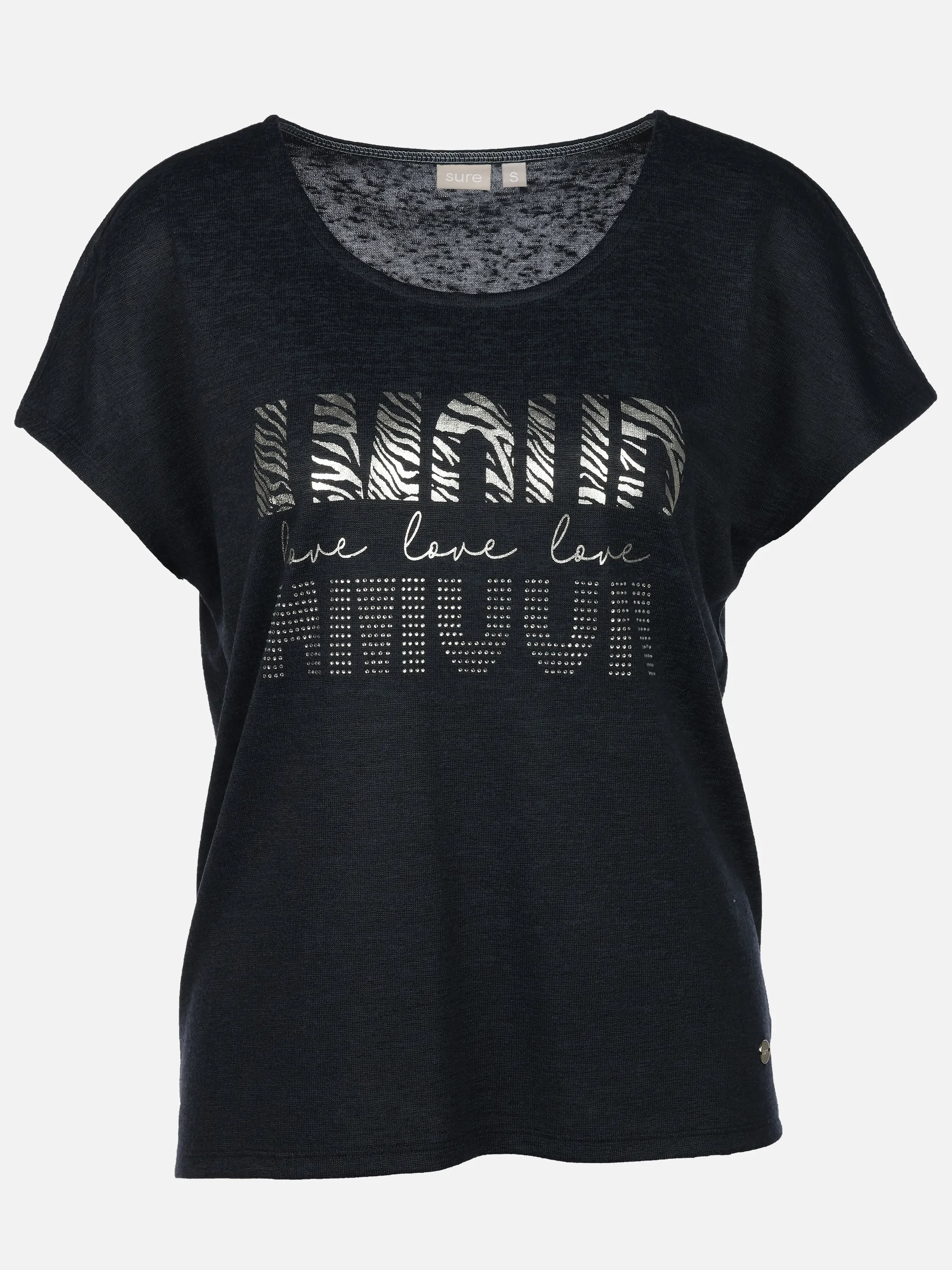 Sure Da-Shirt m. Folienprint Marine 926143 SAPHIRE 1