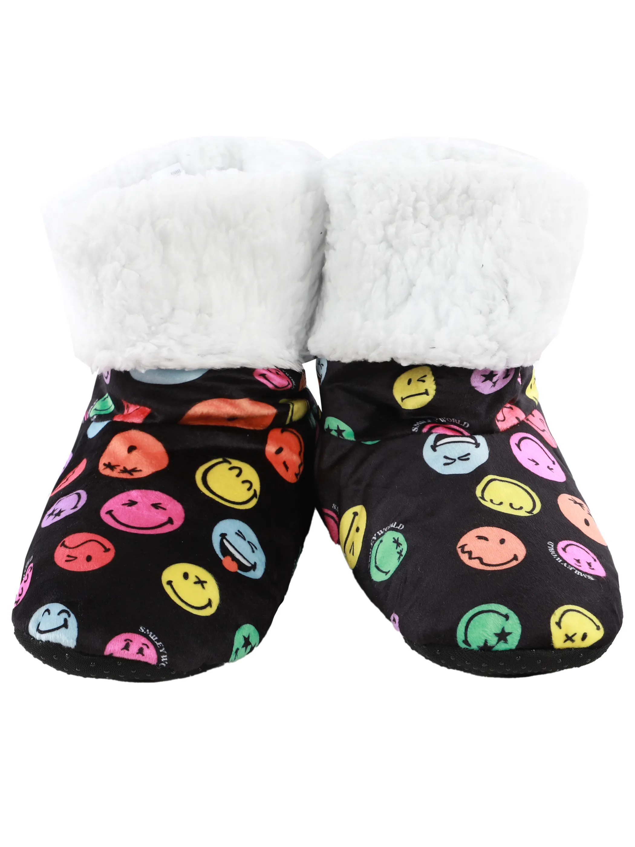 Smiley Unisex Home Booties Smiley Schwarz 916568 SCHWARZ 1