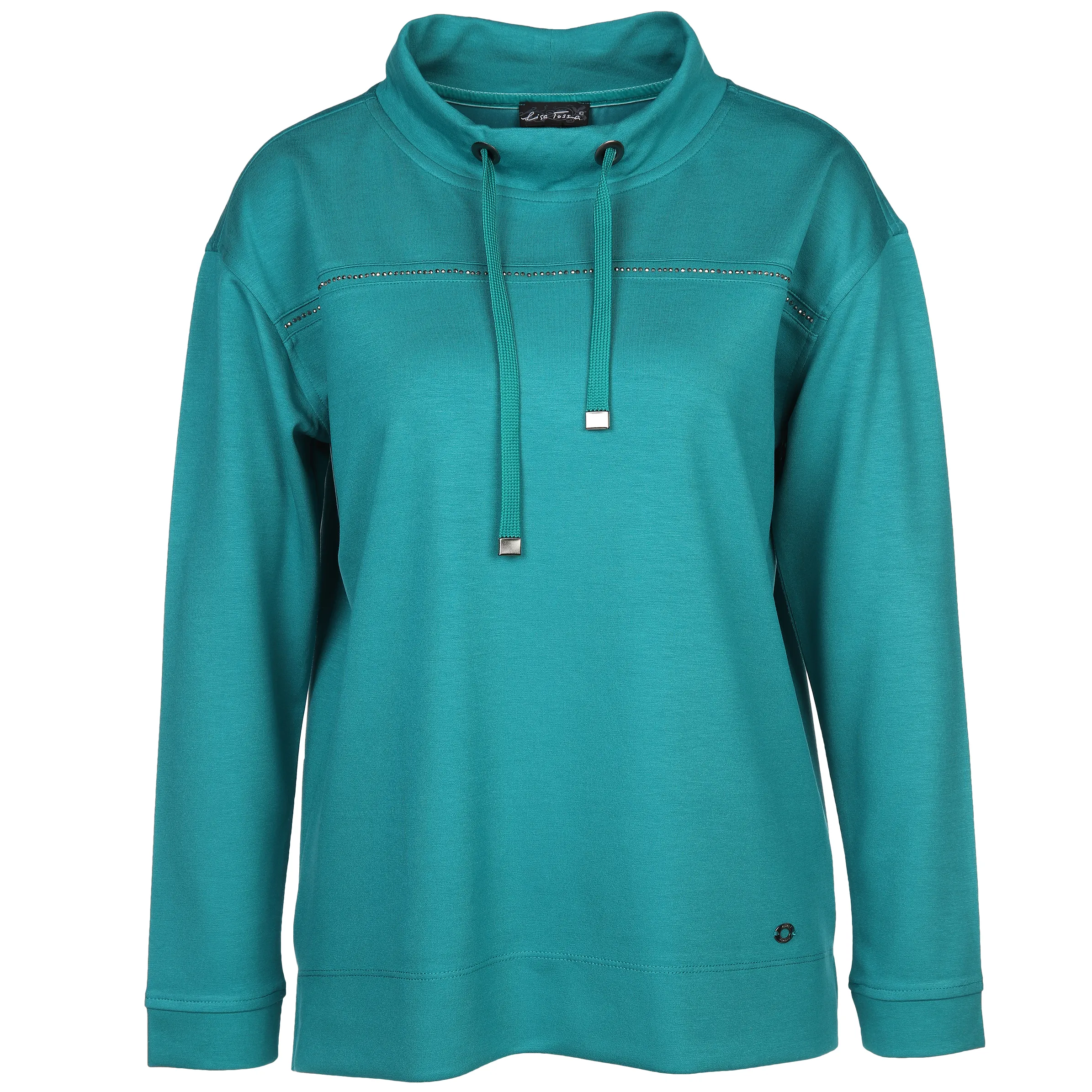 Lisa Tossa Da-Edelsweatshirt m. 1/1 Arm Türkis 886055 PETROL 1