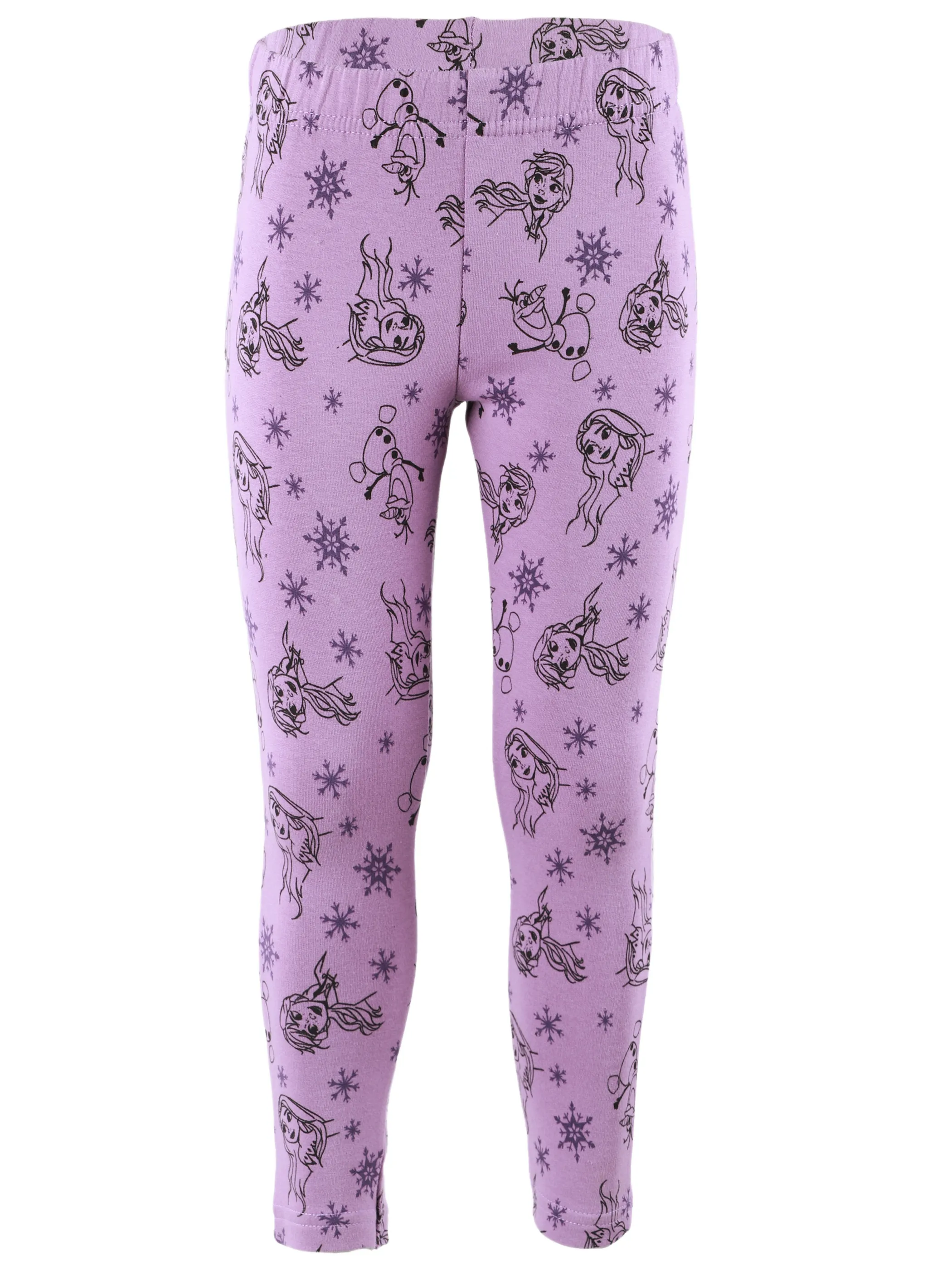 Frozen KM Leggings mit Schneeflocken/Olaf/Elsa AOP Lila 914103 LILA 1