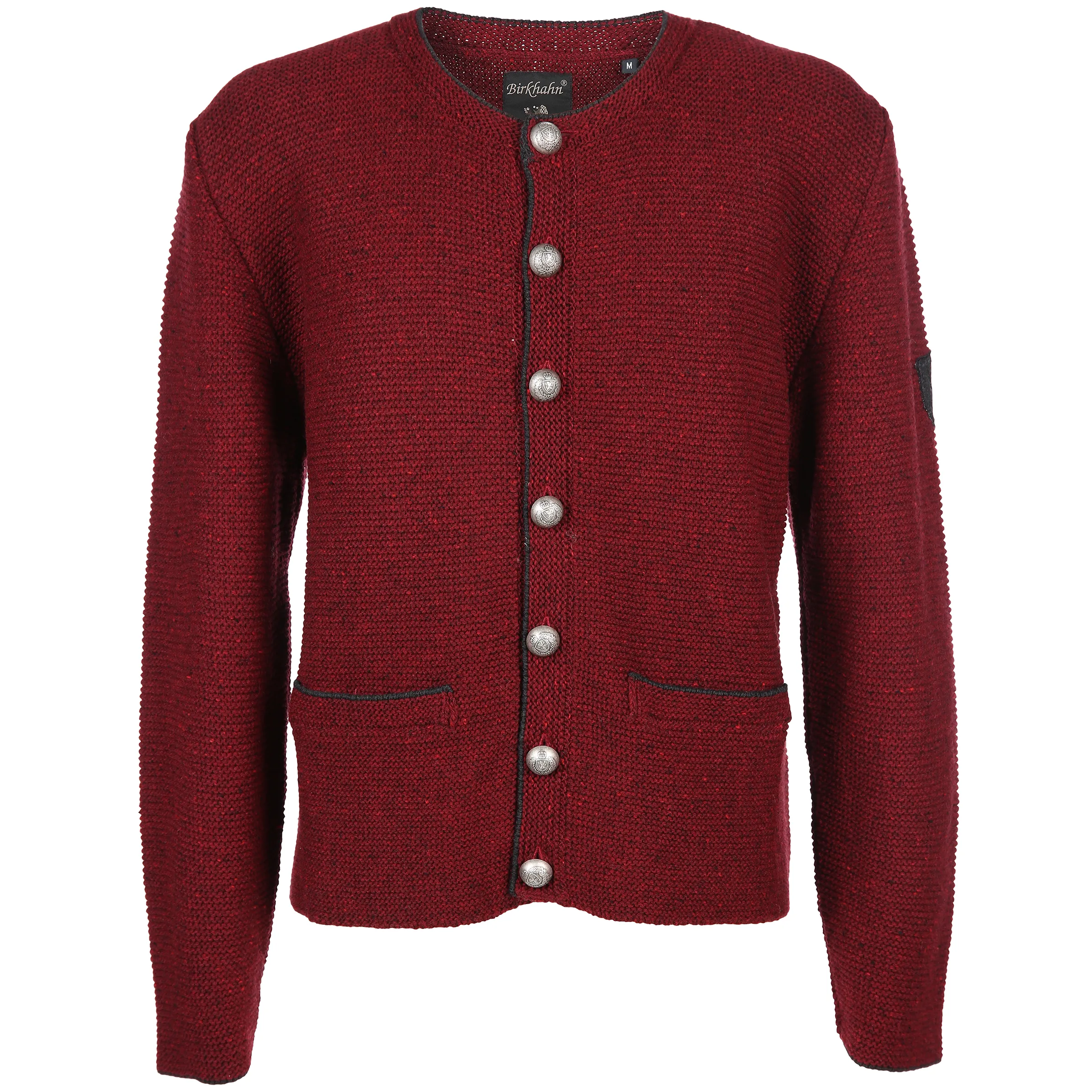 Birkhahn Mode und Tracht He. Trachtenjanker melange Rot 811851 DUNKELROT 1
