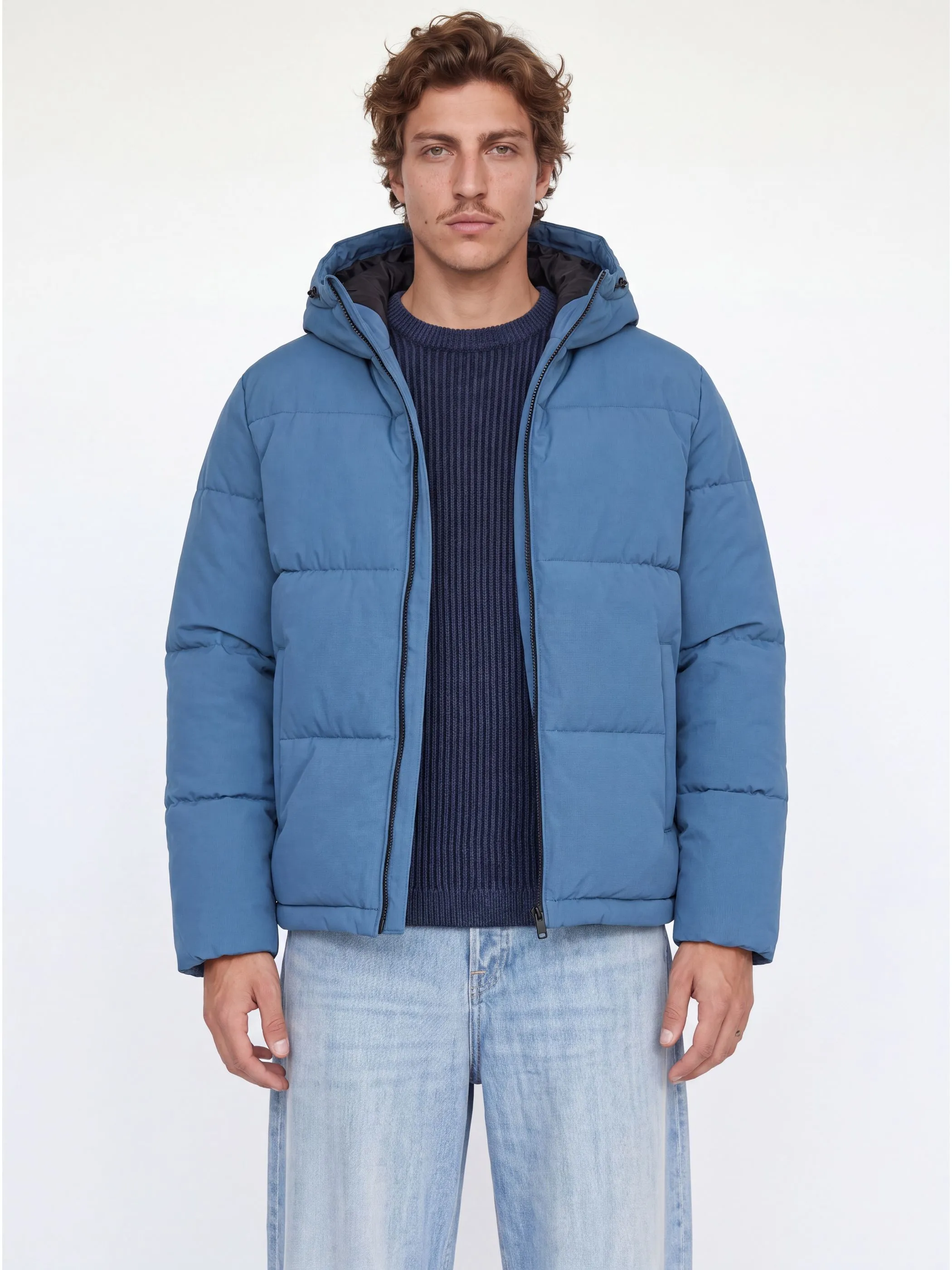 Jack Jones 12303930 JJGALAXY PUFFER JACKE Blau 930733 308077 1