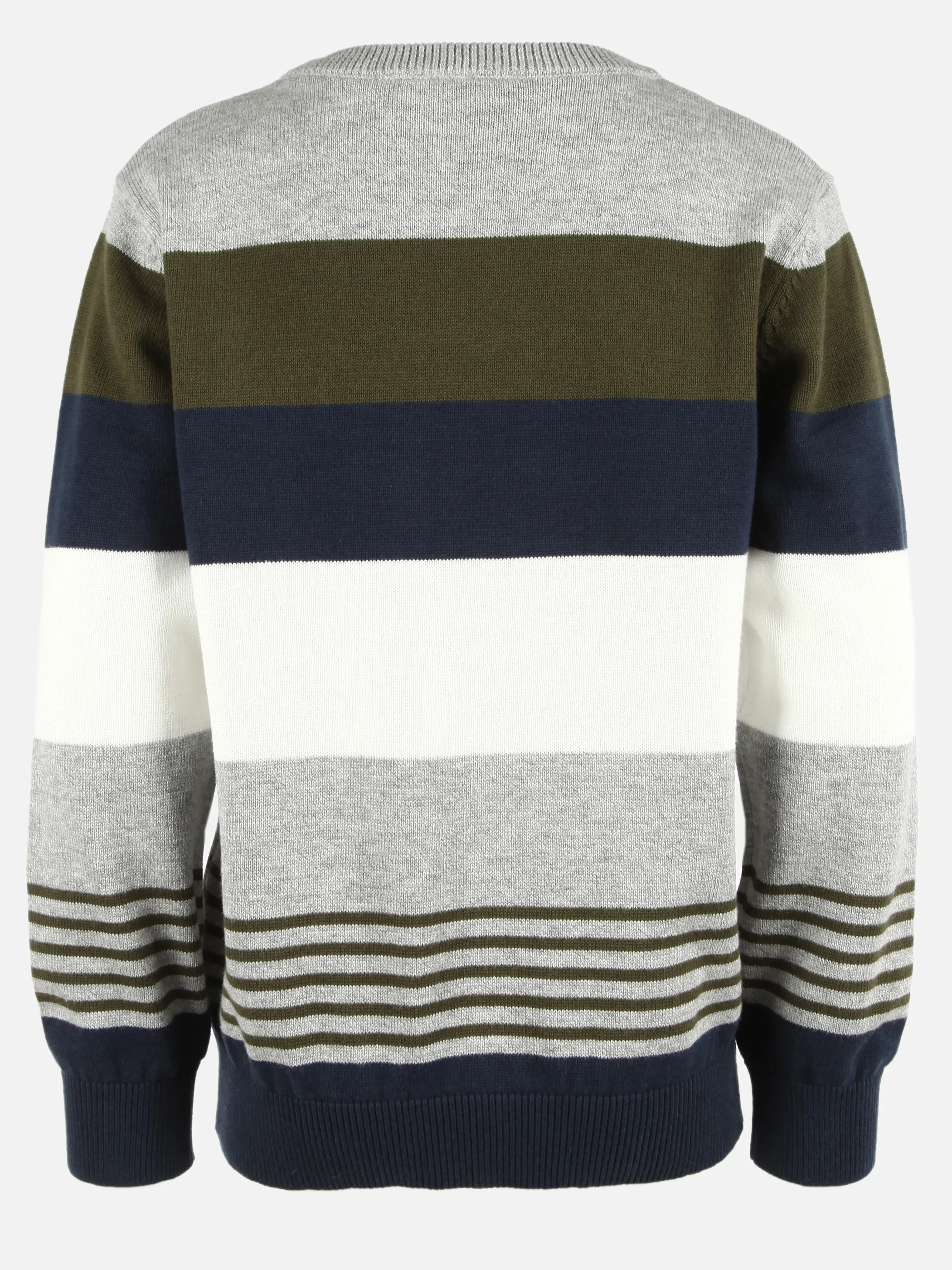 Stop + Go KJ Strickpullover gestreift mit Patch Bunt 899459 BUNT 2