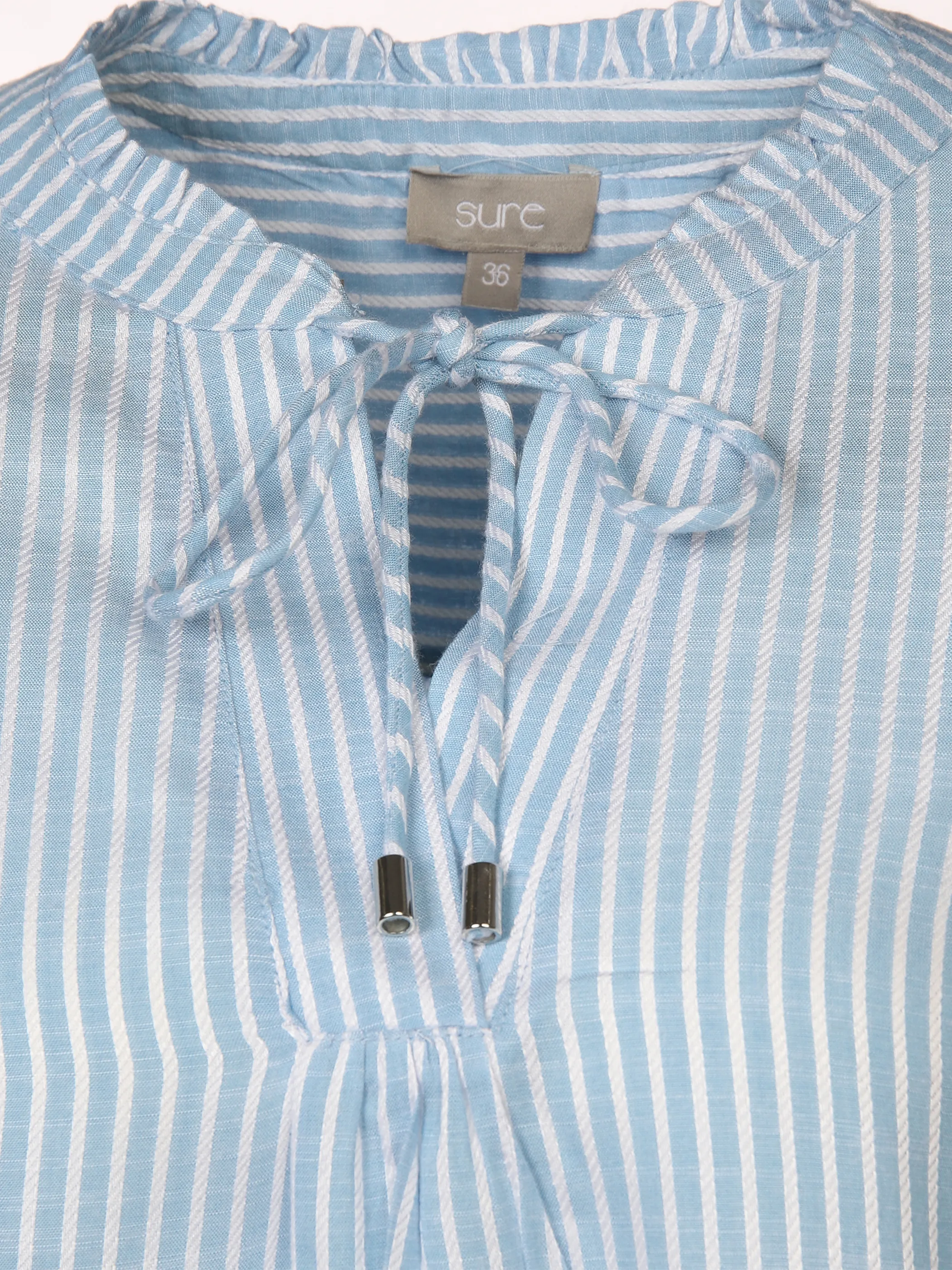 Sure Da-Bluse m.Strukturstreifen Blau 873594 BLEU GEM 3 Sure Da-Bluse m.Strukturstreifen Blau 873594 BLEU GEM 3