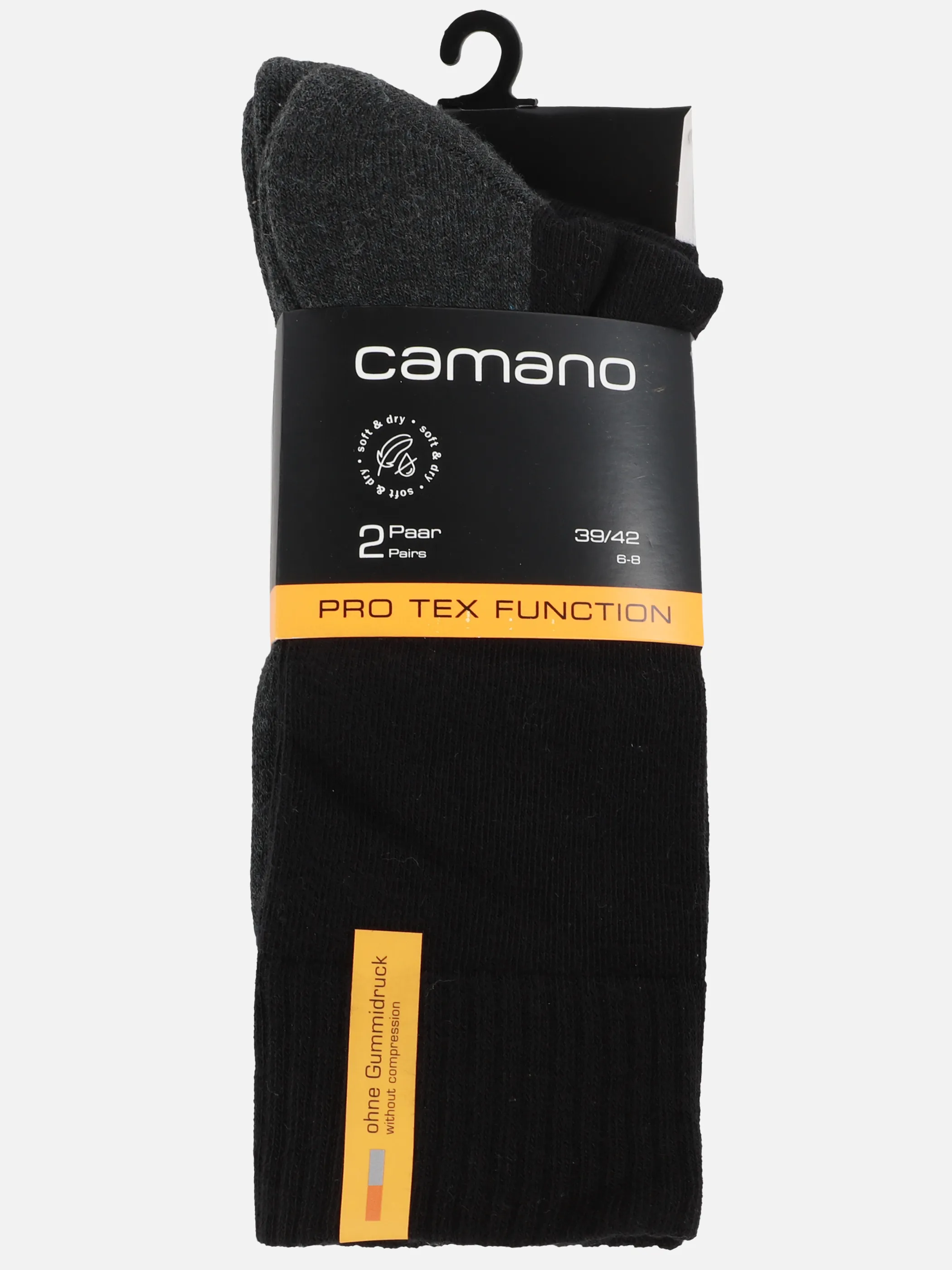 Camano 000005942 Pro Tex Funktions Socken 2er Schwarz 809767 0005 3 Camano 000005942 Pro Tex Funktions Socken 2er Schwarz 809767 0005 3