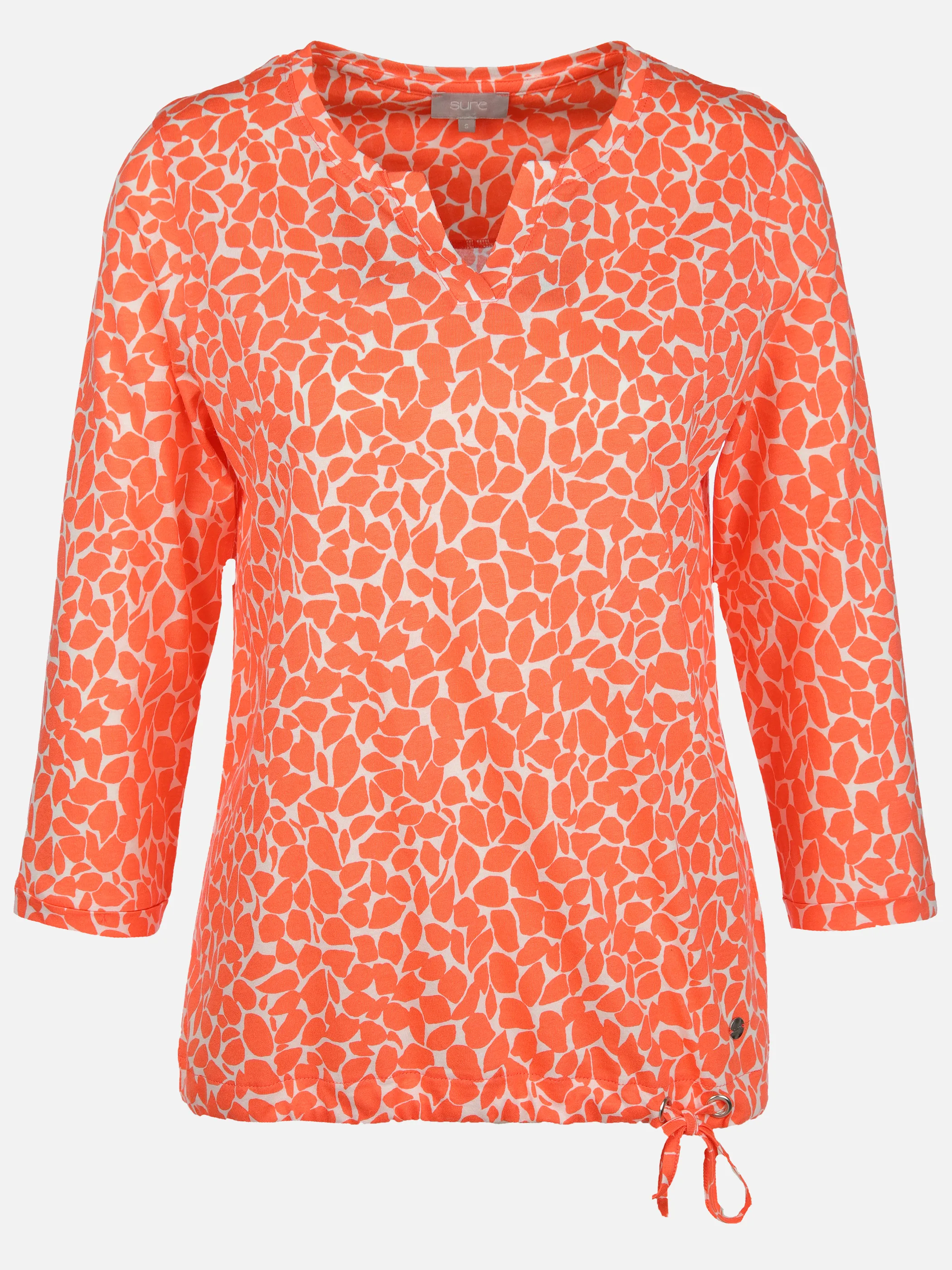 Sure Da-Print-Shirt 3/4 Arm Orange 904748 PEACH ECHO 1