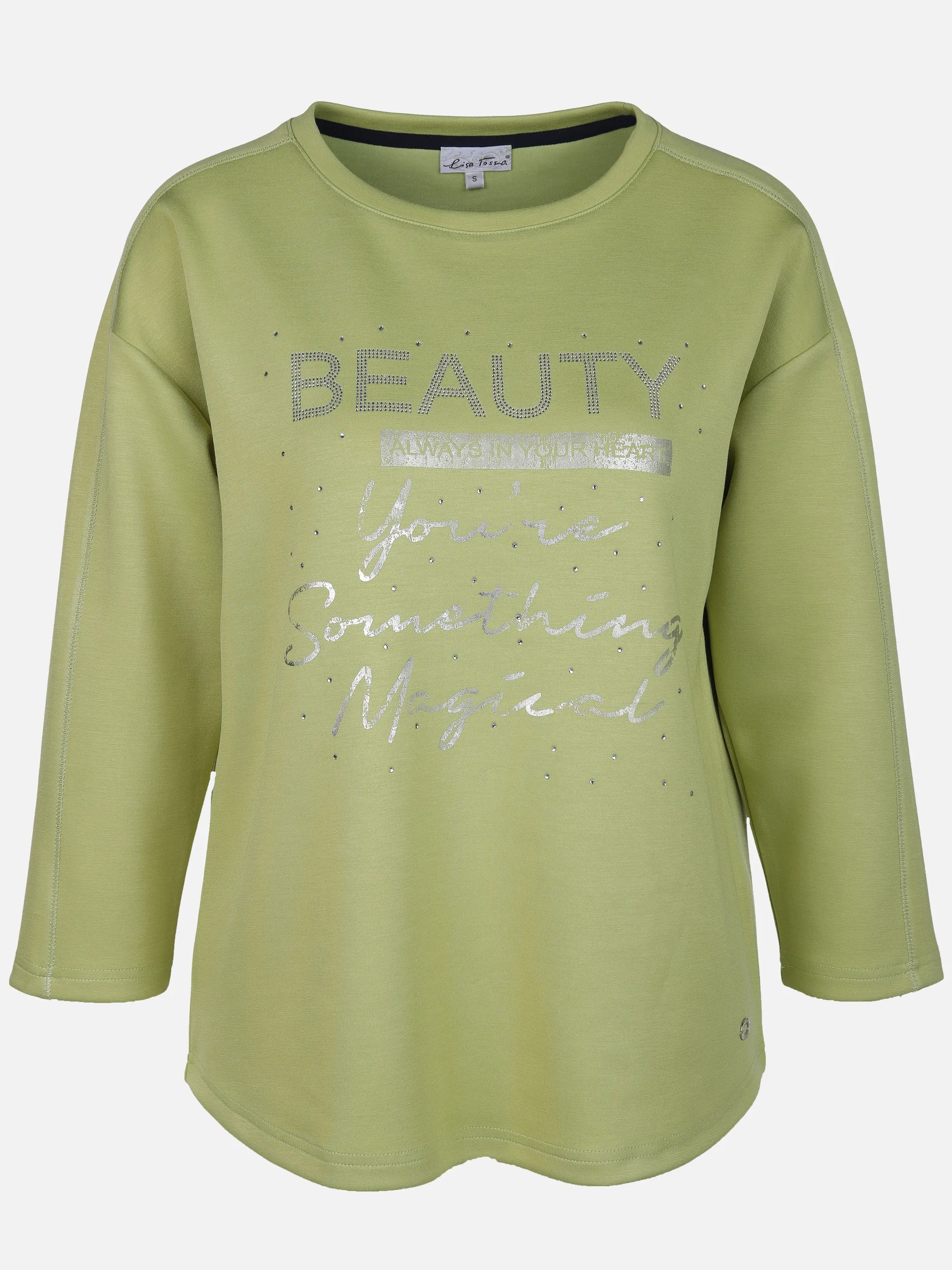 Lisa Tossa Da-Sweatshirt m. Gummiprint Grün 906619 GRÜN 1