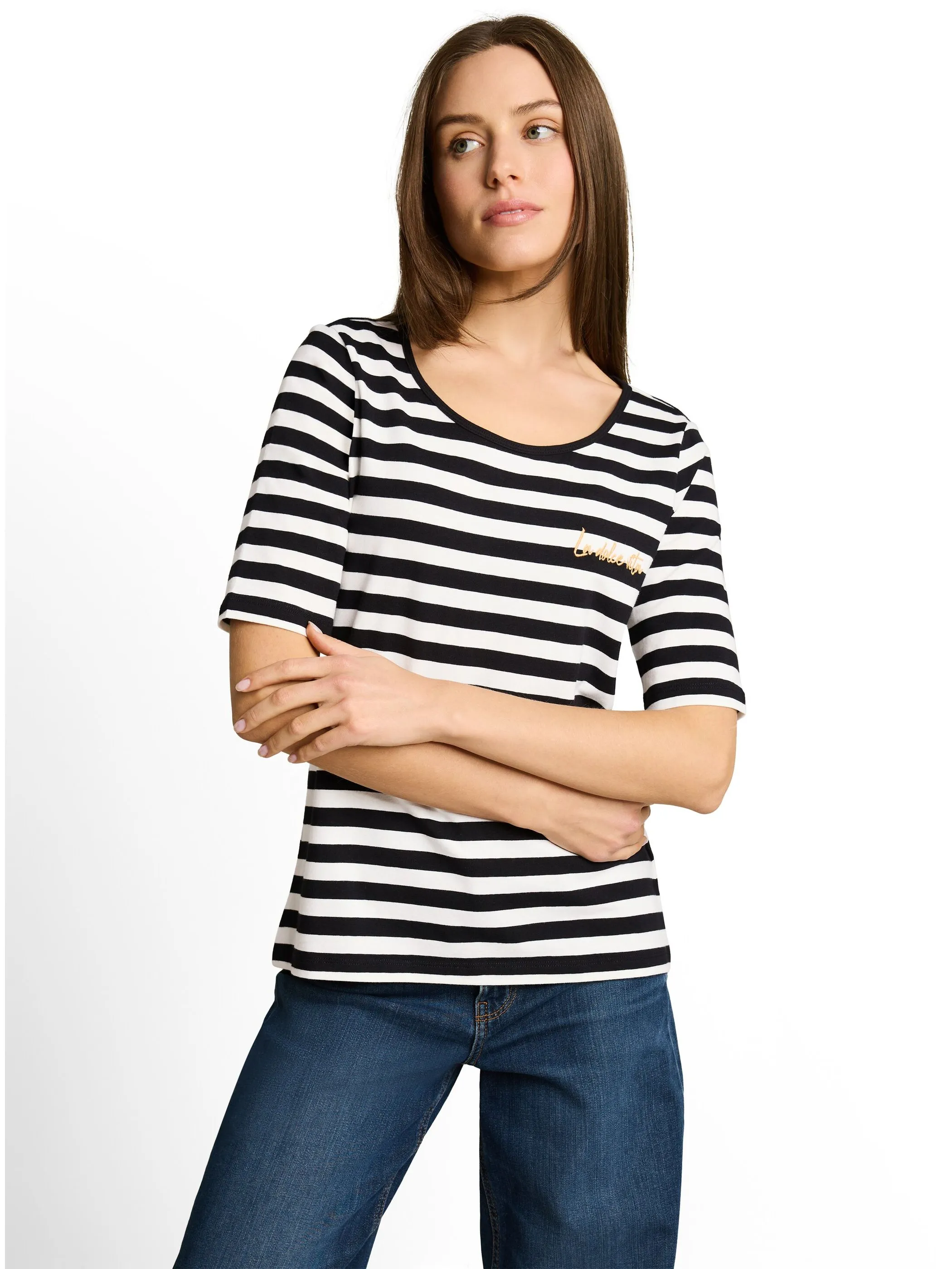 Tom Tailor 1051218 T-Shirt small embro Schwarz 926015 40328 1
