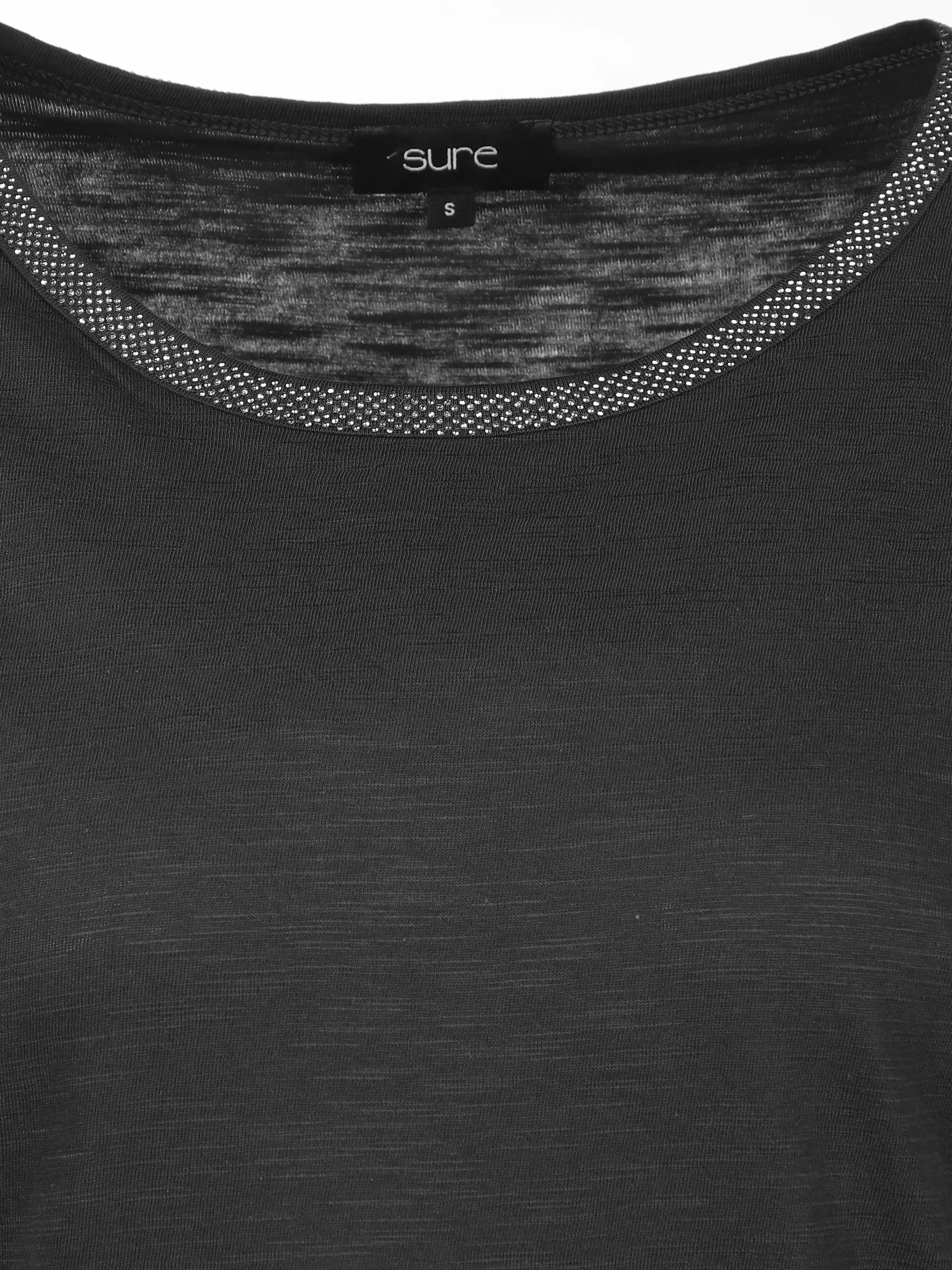 Sure Da-T-Shirt m. Nietendeko Schwarz 890103 BLACK 3 Sure Da-T-Shirt m. Nietendeko Schwarz 890103 BLACK 3