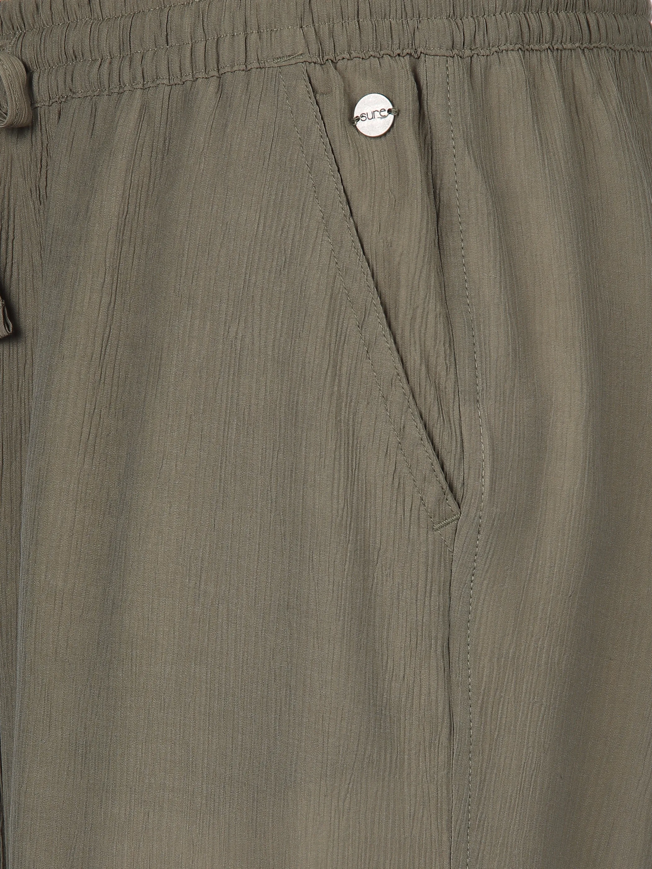 Sure Da-Stoffhose aus Knitterstoff Salbei 890794 SALBEI 4