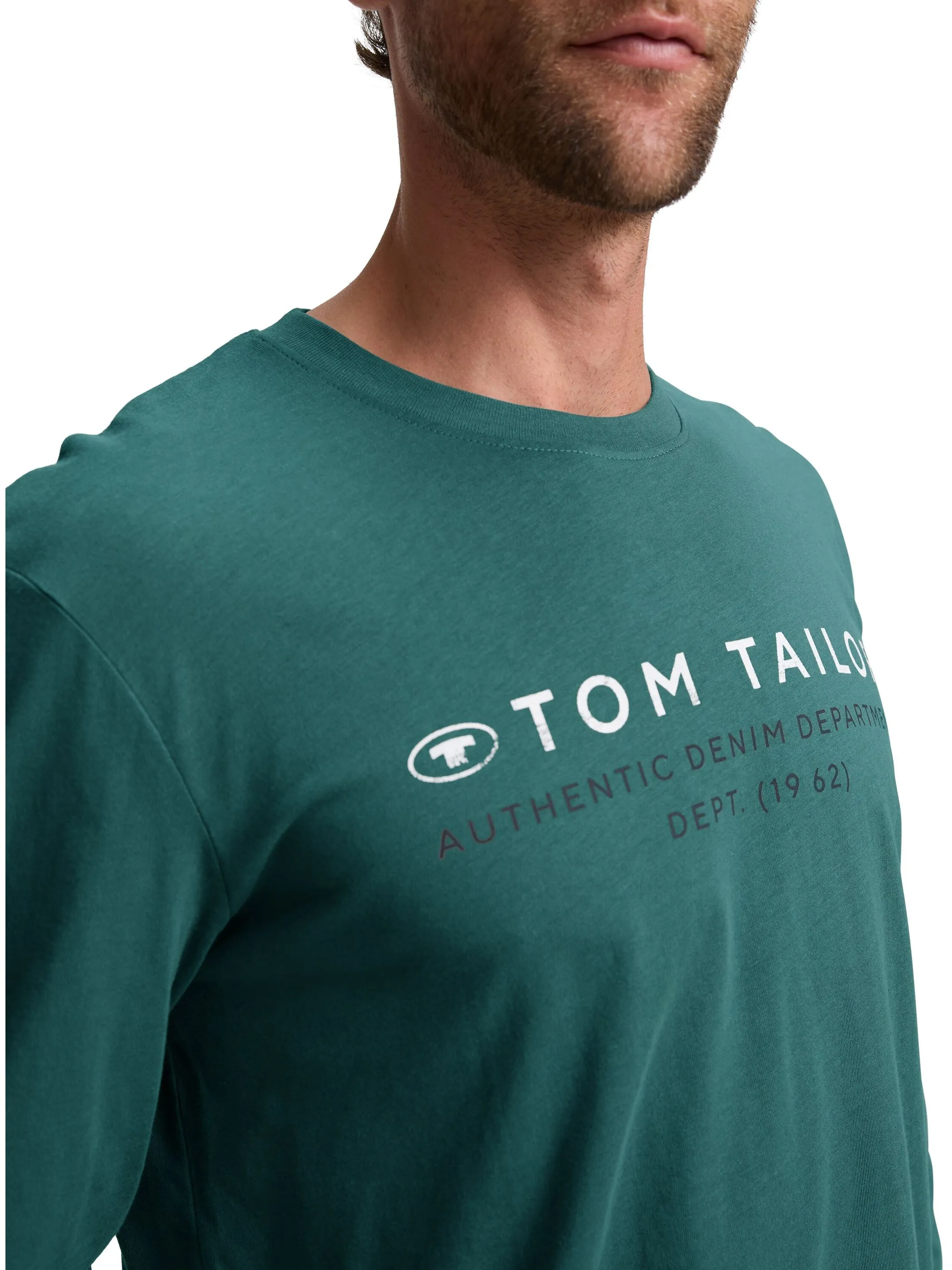 Tom Tailor 1047769 printed longsleeve Grün 914817 14171
