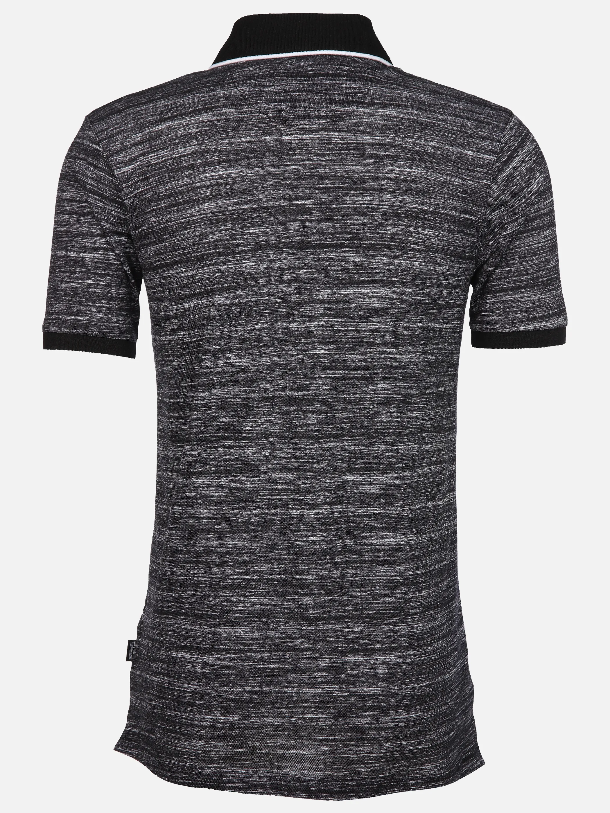 Jim Spencer He. Poloshirt 1/2 space print Schwarz 910732 BLACK 2