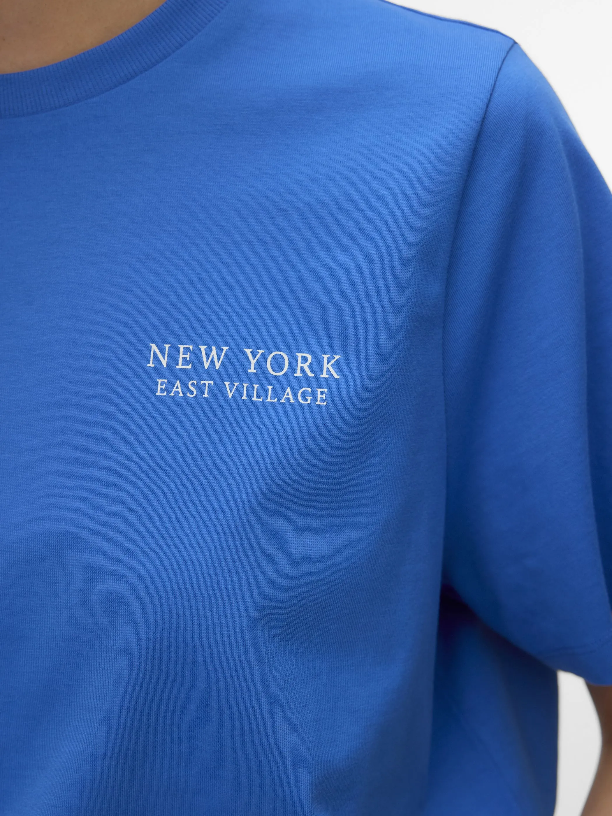 Vero Moda 10338502 VMYVONNE CATY SS TOP Blau 922152 236195003 3