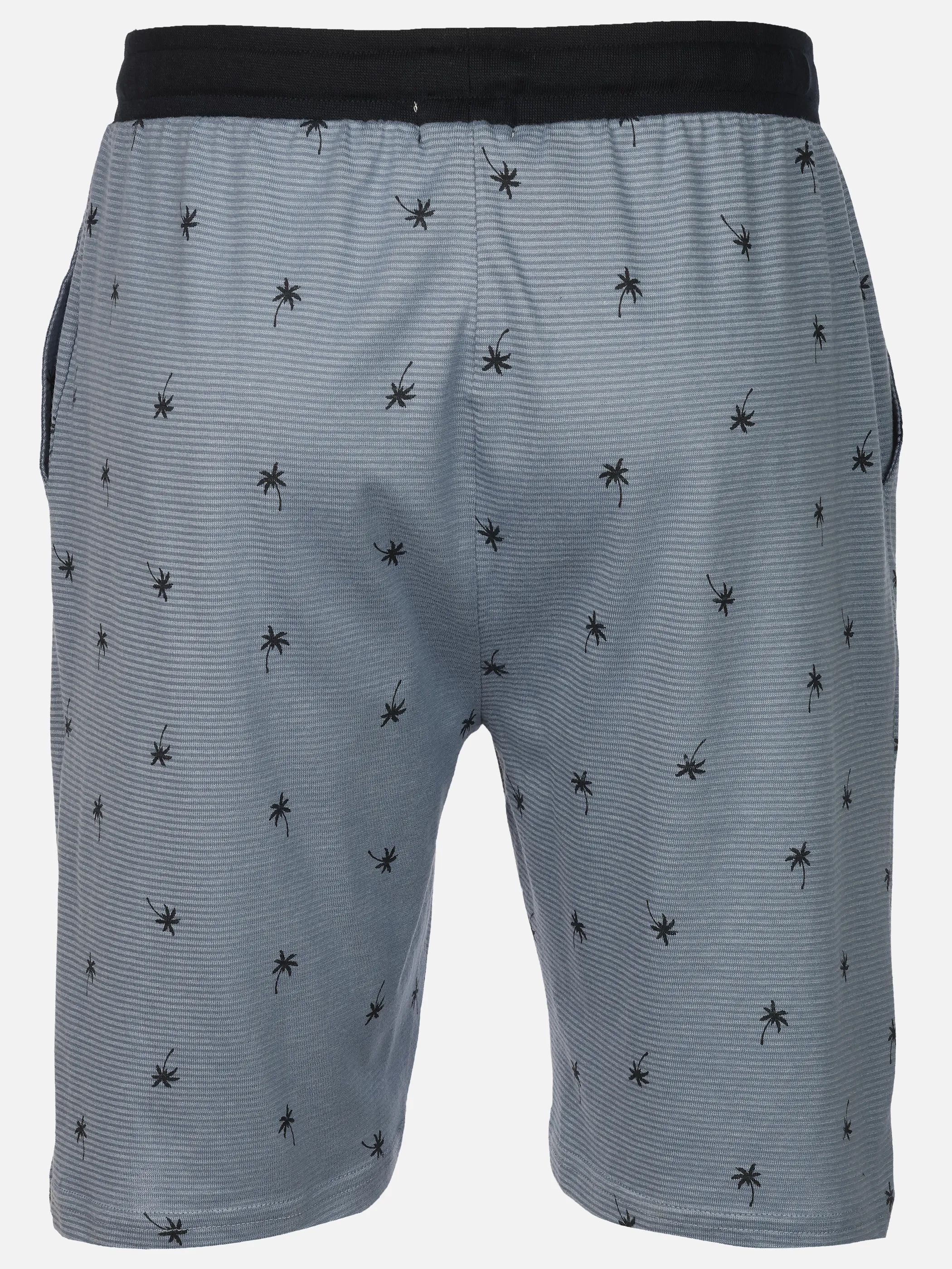 Phil+Co He. Schlafshort Palme Blau 922941 JEANS 2