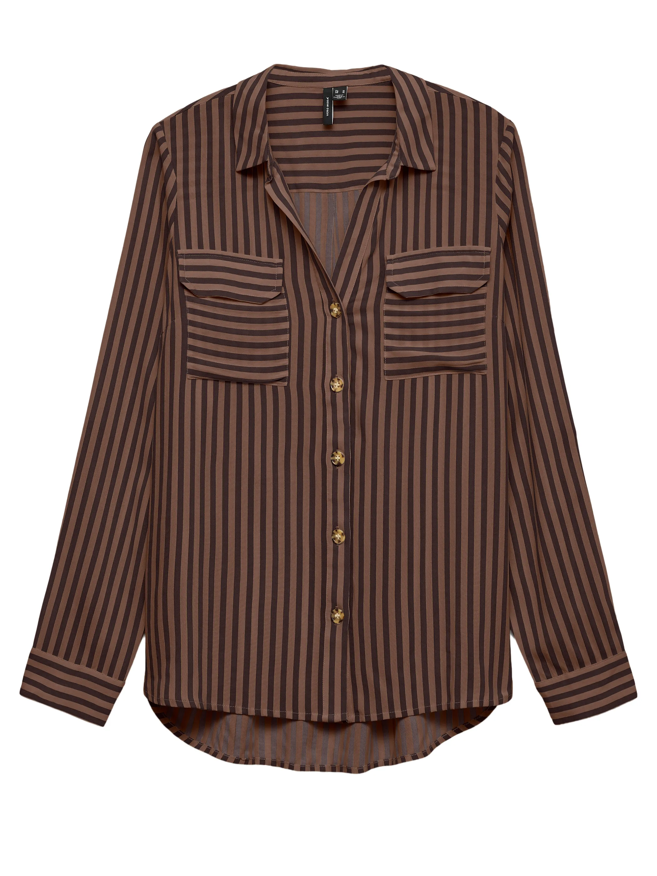 Vero Moda 10275283 VMBUMPY L/S SHIRT NEW Braun 866195 297957056 5