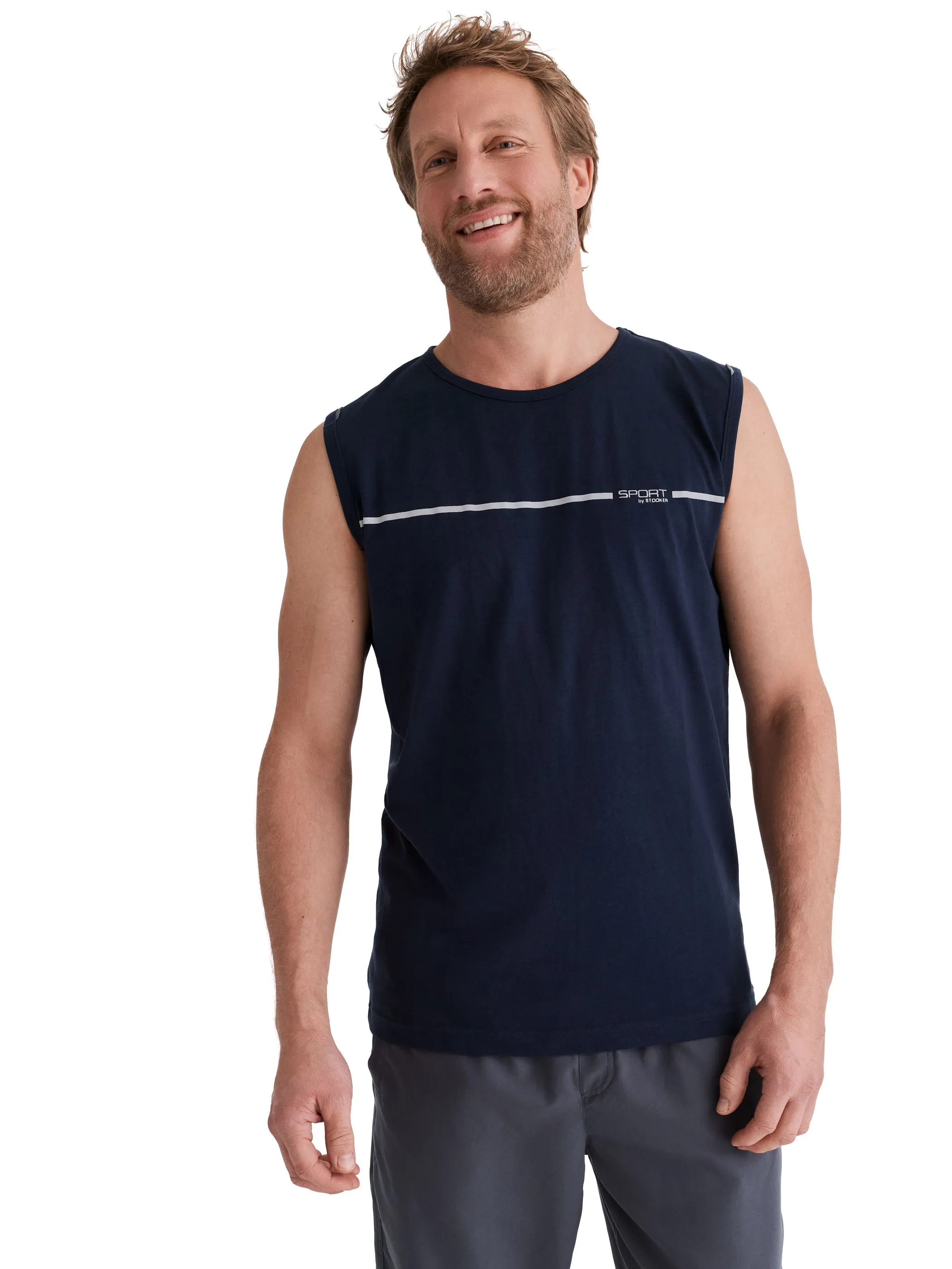 Stooker HAKA Sport 08230010004800 He-Tanktop TOMY Blau 913933 4800 1