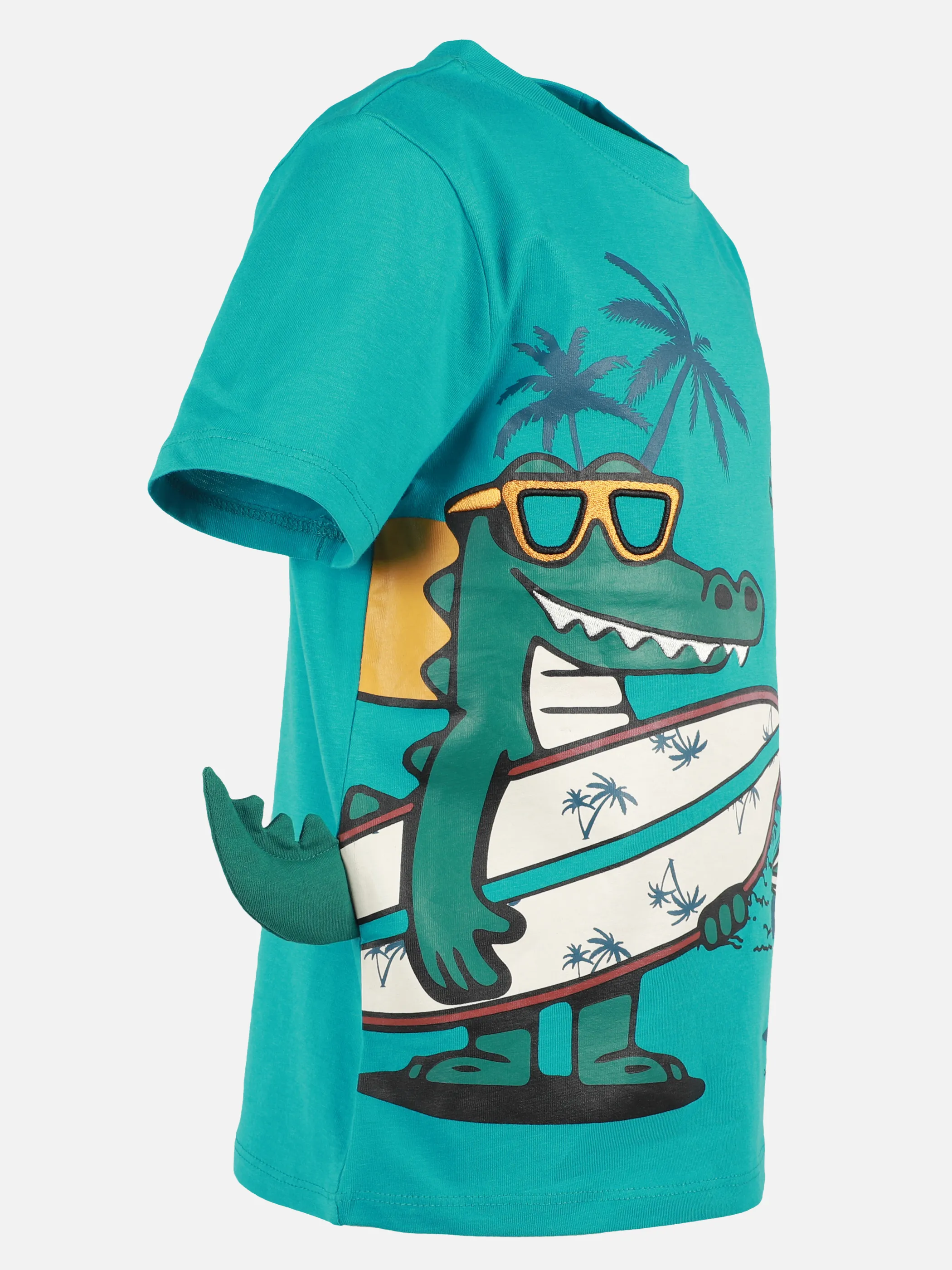 Bubble Gum KJ T-Shirt mit dino surfer print in blau Blau 908872 BLAU 3 Bubble Gum KJ T-Shirt mit dino surfer print in blau Blau 908872 BLAU 3