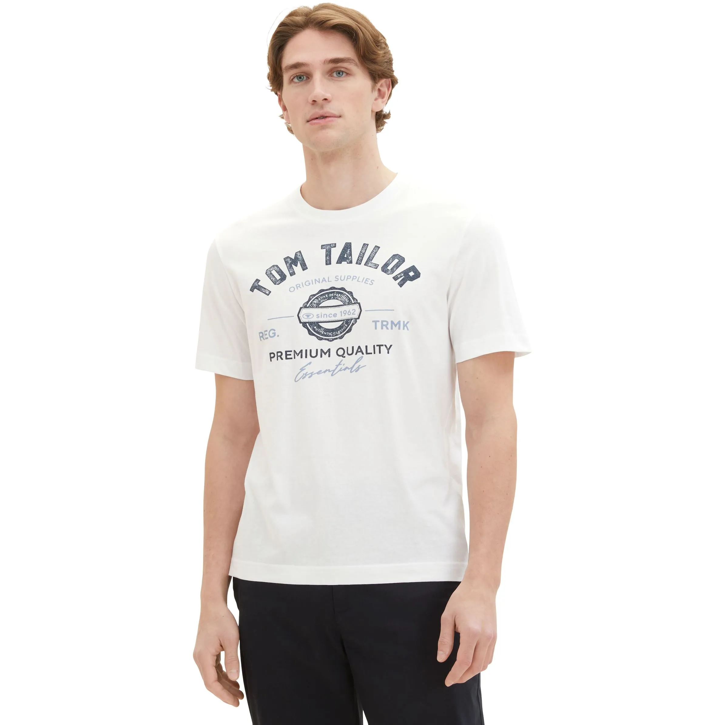 Tom Tailor 1037735 NOS logo tee Weiß 884276 20000 4