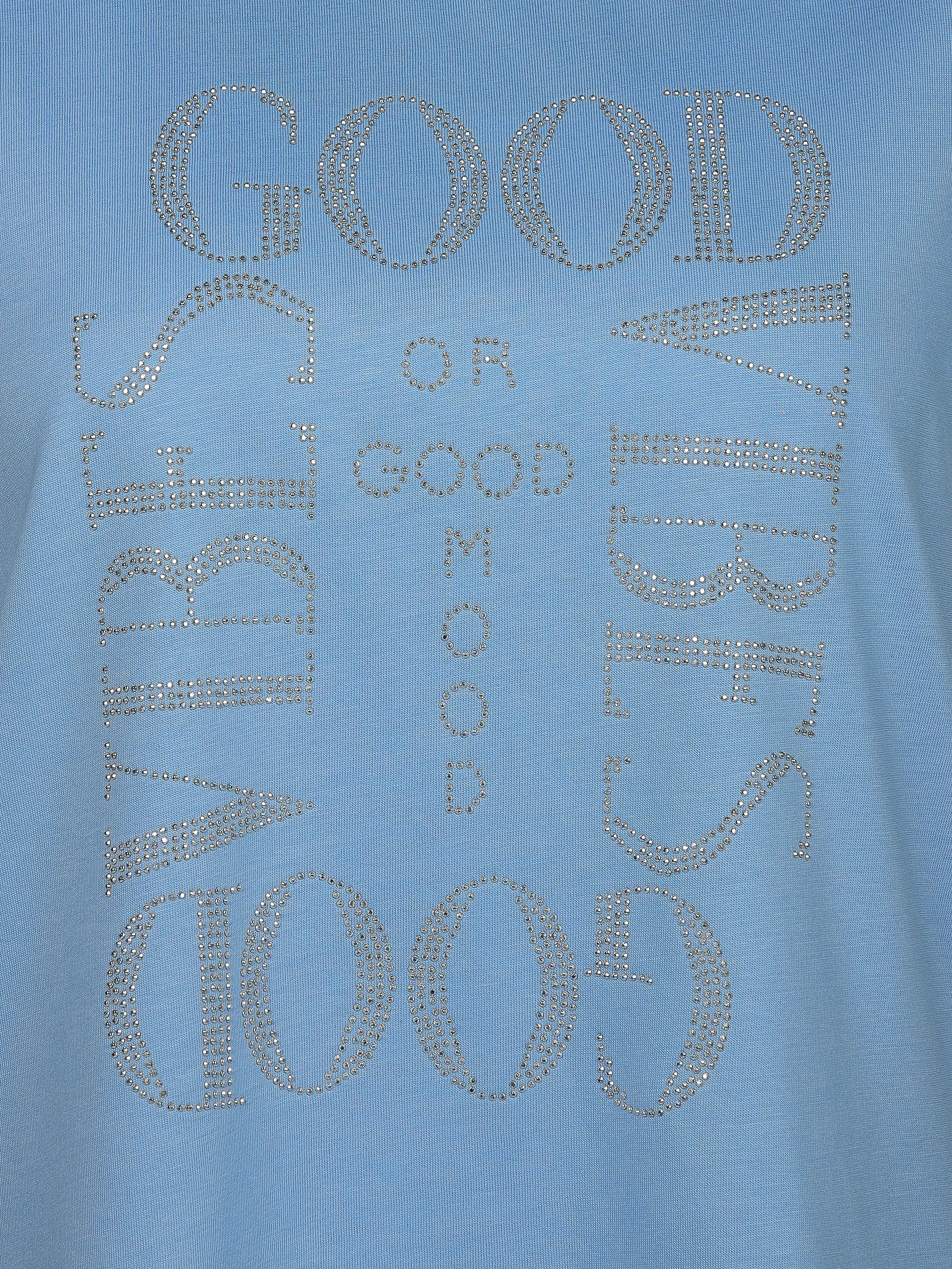 Lisa Tossa Da-T-Shirt m. Straßapplikation Blau 893032 BLUE 3 Lisa Tossa Da-T-Shirt m. Straßapplikation Blau 893032 BLUE 3