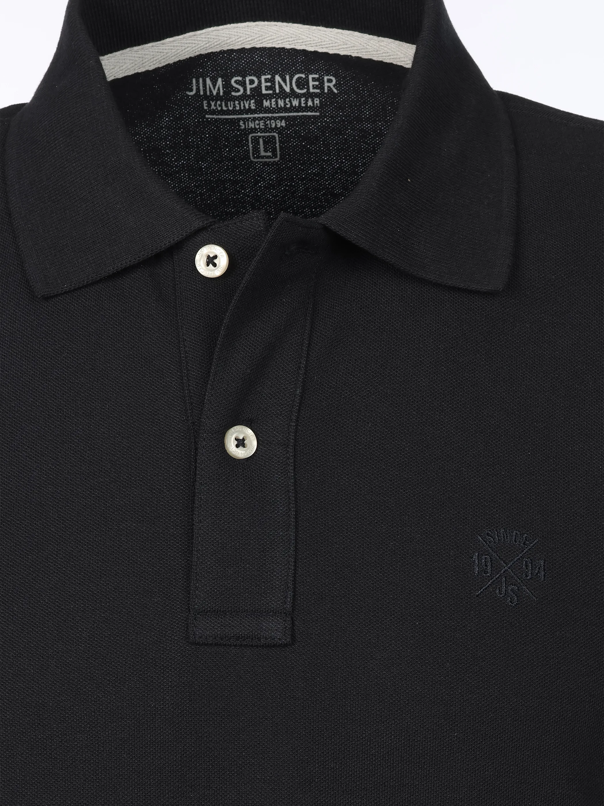 Jim Spencer He. Poloshirt 1/2 Arm basic Blau 922513 NAVY 3
