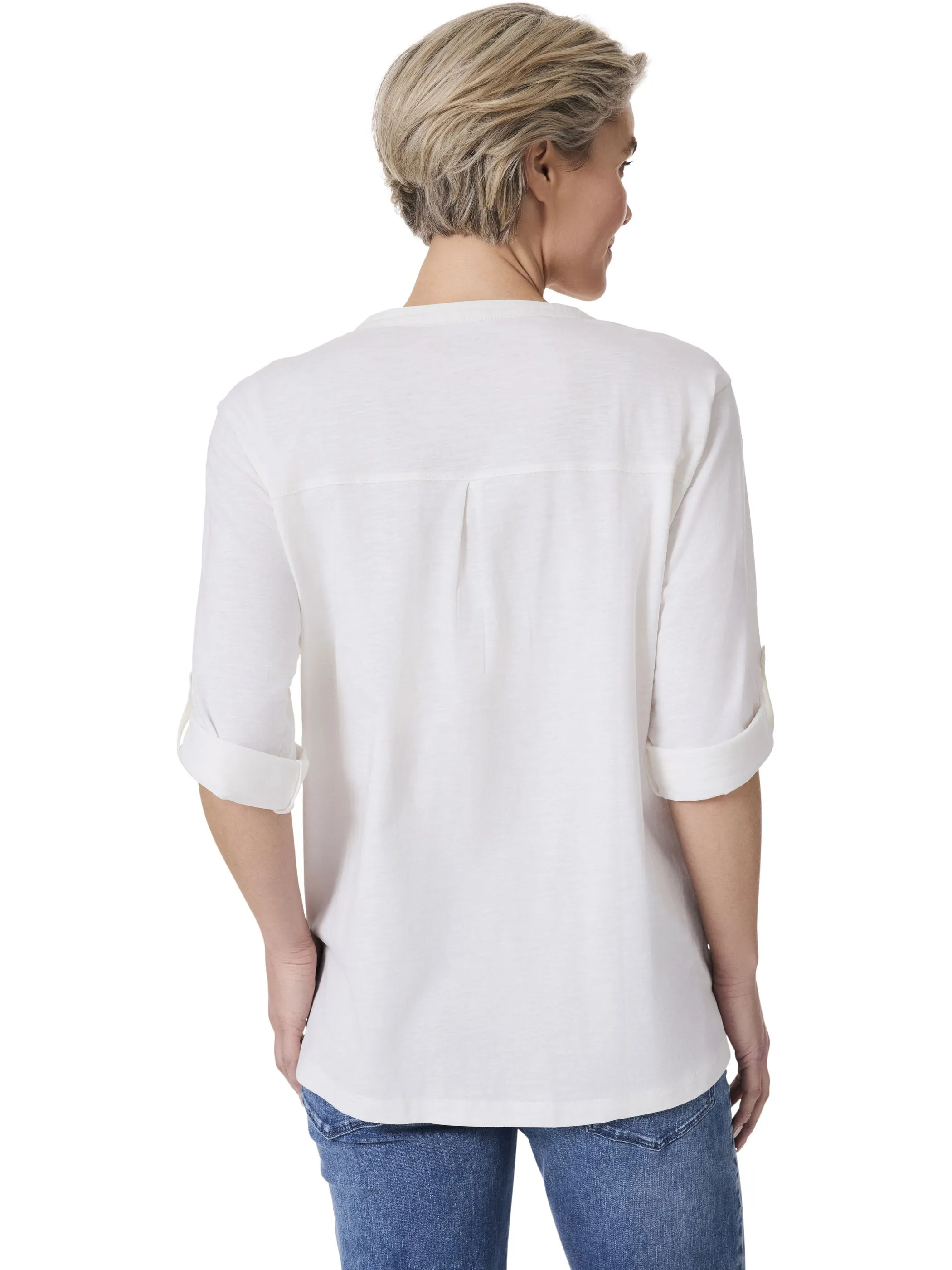 Stooker DOB 25560100001008 Da. T-Shirts / Weiß 906335 1008 2