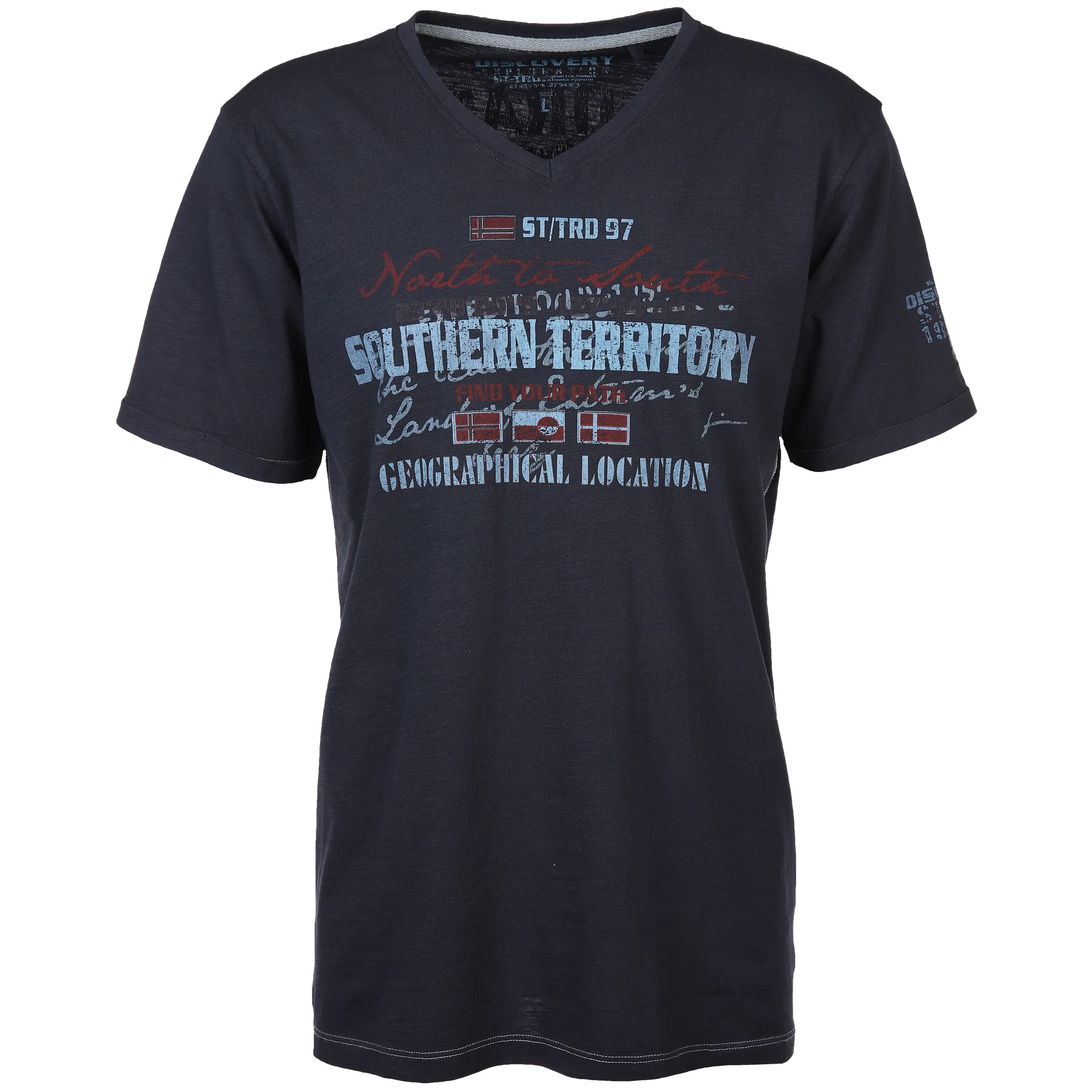 Southern Territory He. T-Shirt 1/2 Arm washer print Blau 878481 NAVY 1 Southern Territory He. T-Shirt 1/2 Arm washer print Blau 878481 NAVY 1