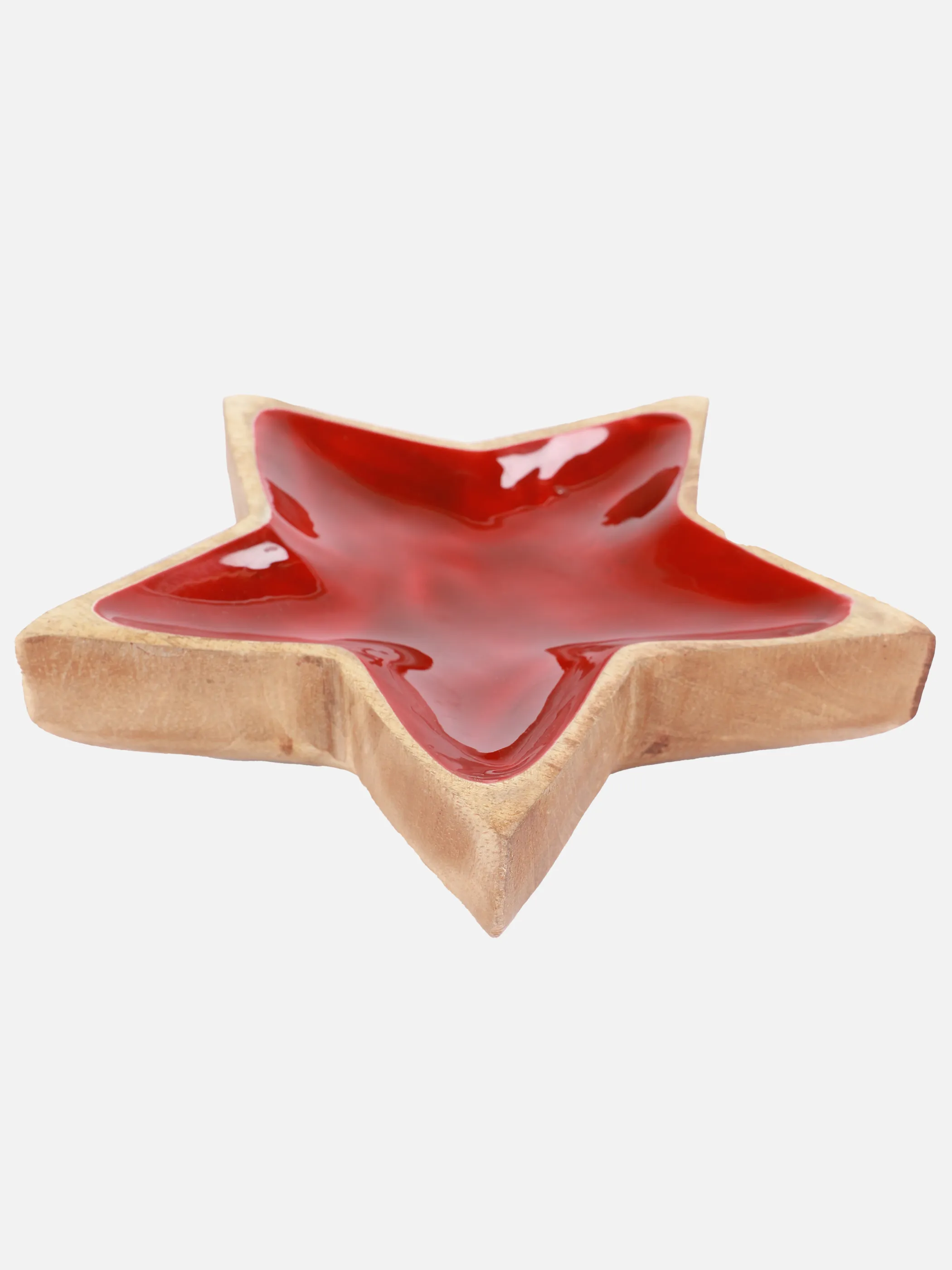 Weihnachten Deko Schale Stern aus Holz Braun 916488 BRAUN 1