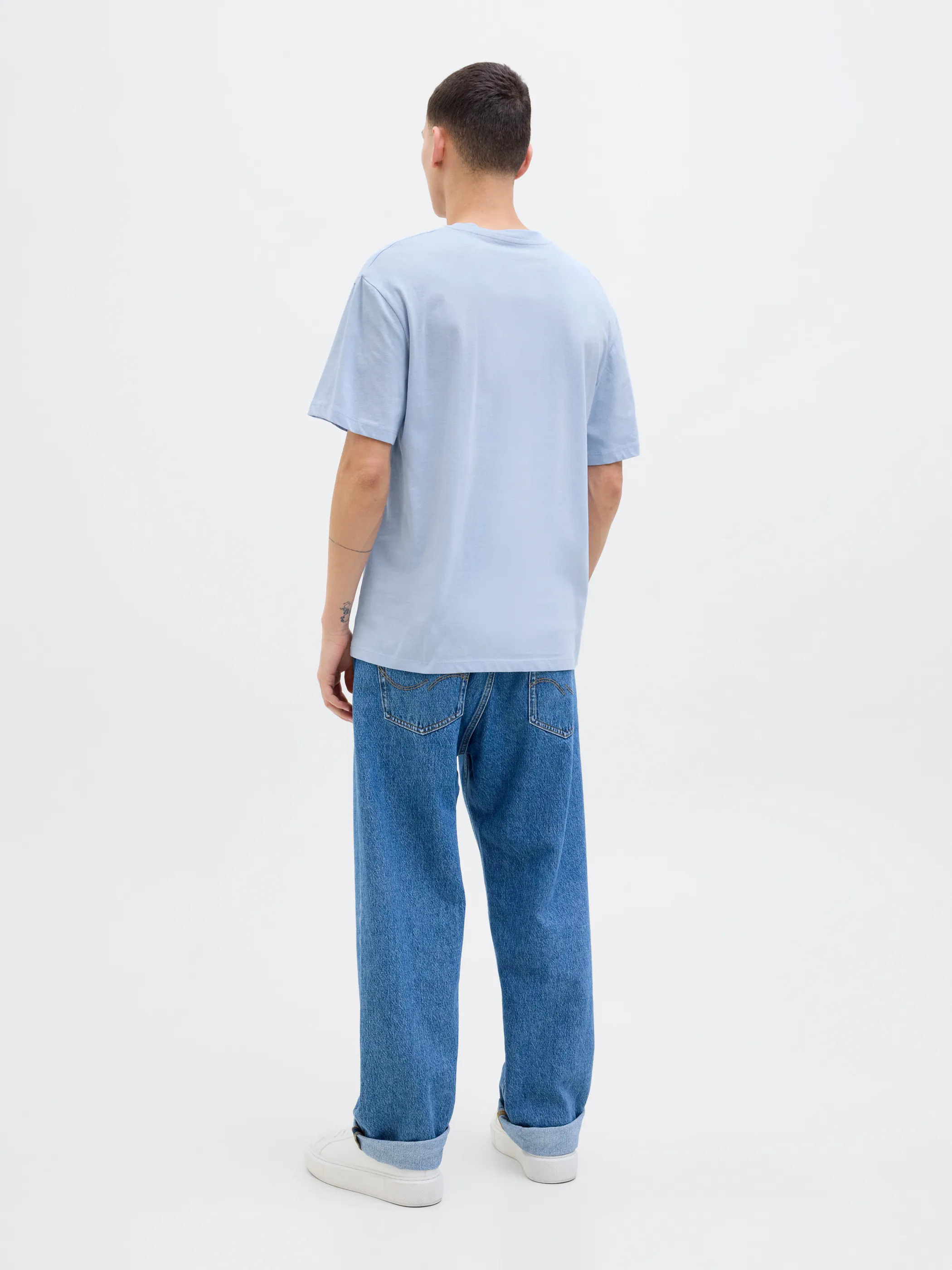 Jack Jones 12269429 JJPORTO TEE SS CREW N Blau 904467 175780 2