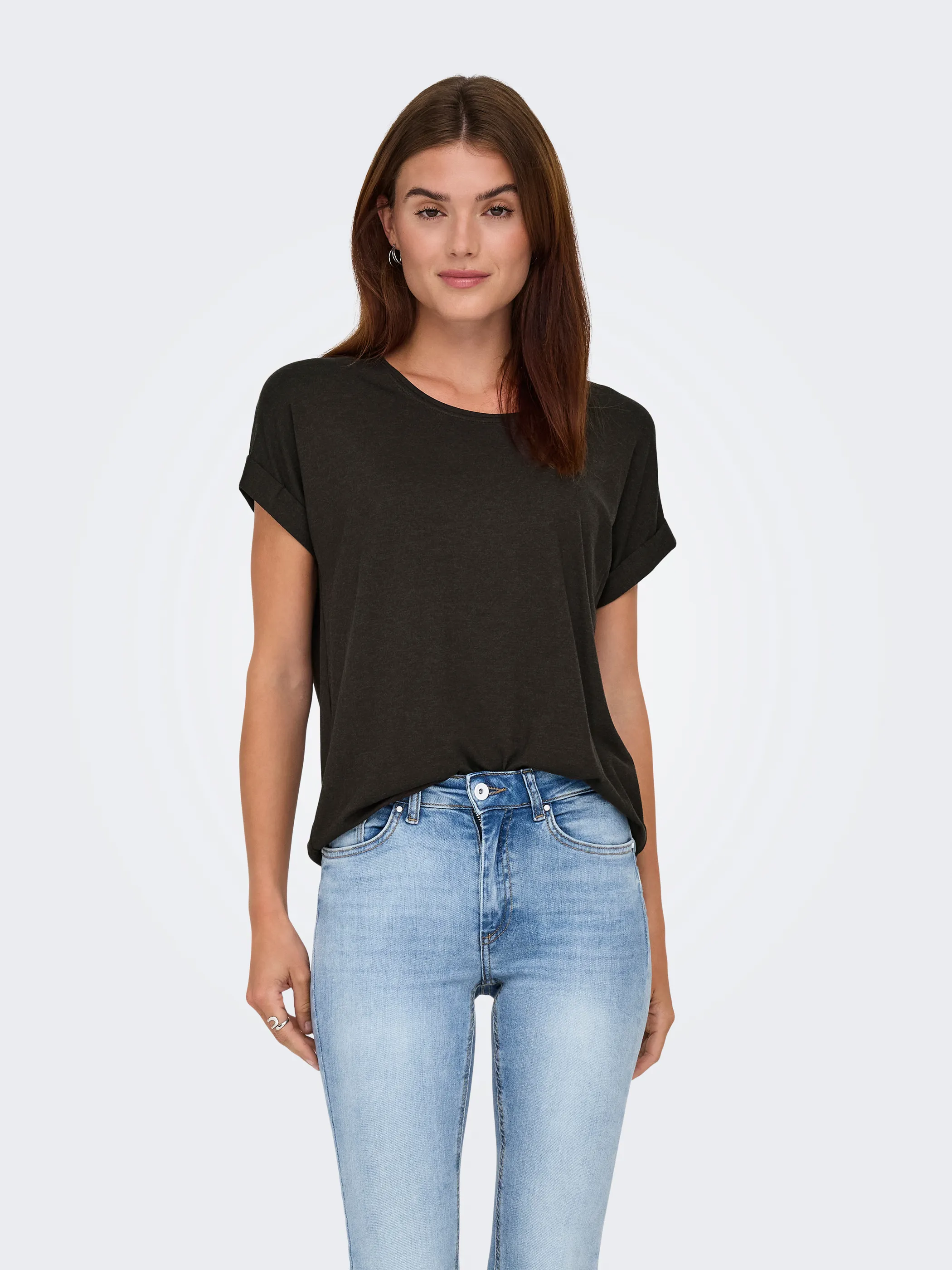 Only 15106662 ONLMOSTER S/S O-NECK Braun 820598 212831002 1