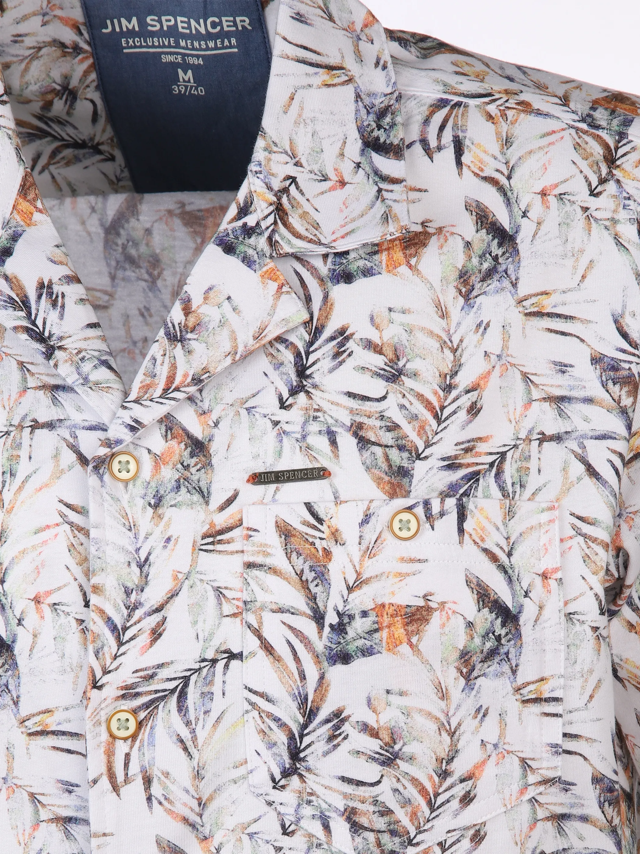 Jim Spencer He. Resorthemd 1/2 Arm allover Grau 894395 STONE 3 Jim Spencer He. Resorthemd 1/2 Arm allover Grau 894395 STONE 3