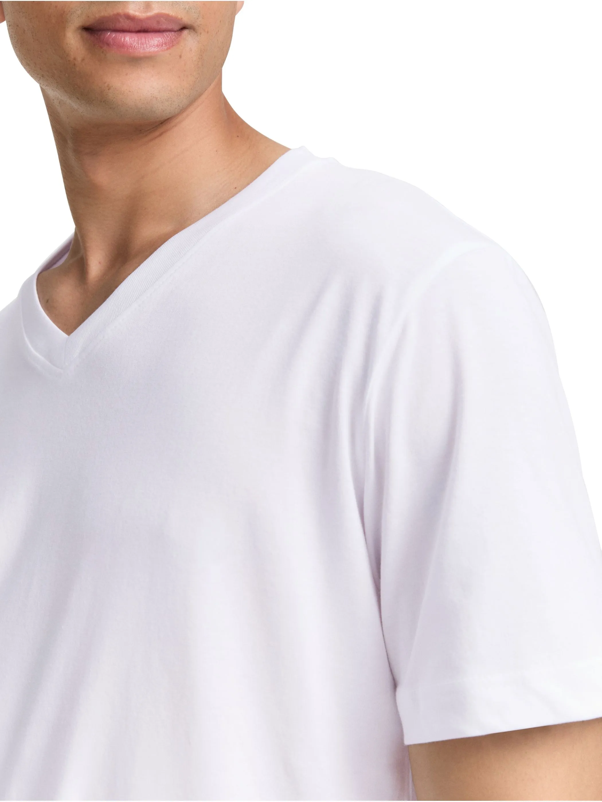 Tom Tailor 1048394 NOS double pack v-neck tee Weiß 920947 20000