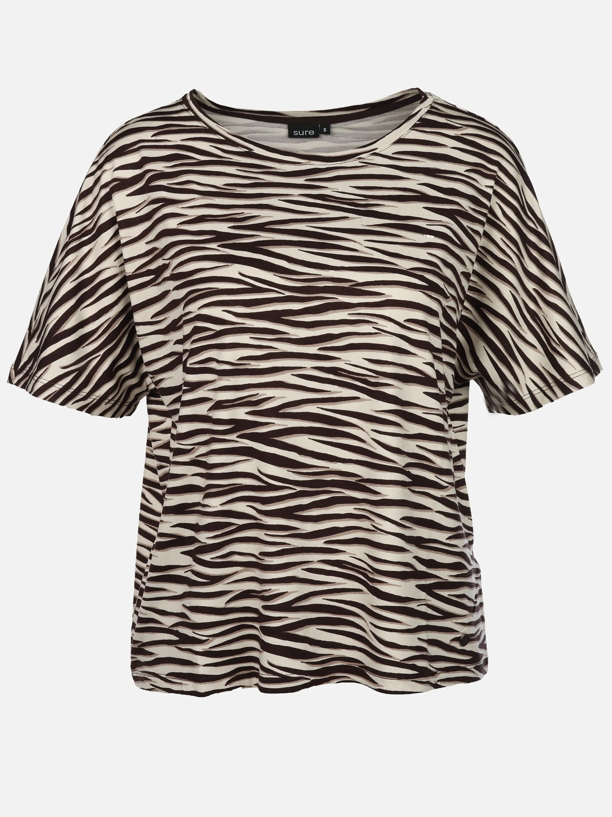 Sure Da. Rundhalsshirt Braun 930836 CHOCO 1
